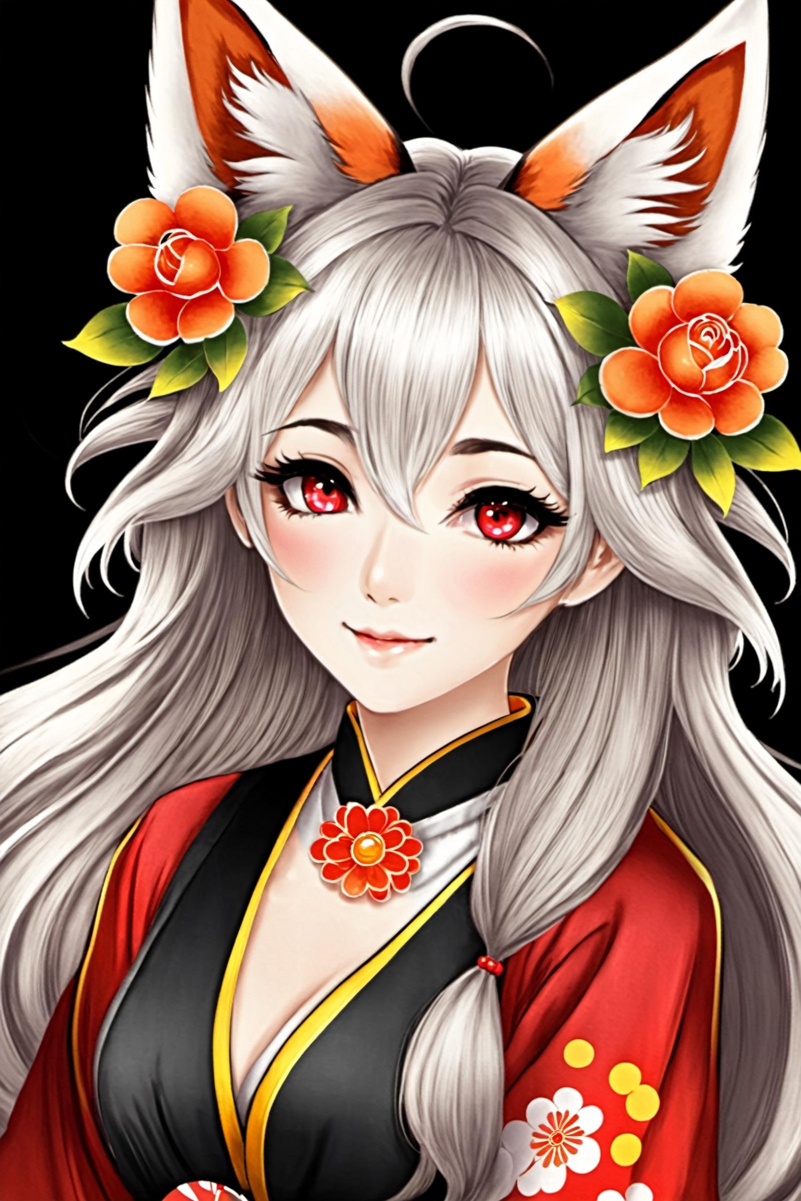 Enigma_Kitsune,  1girl,  solo by Collapsed_Dreams on Tensor.Art