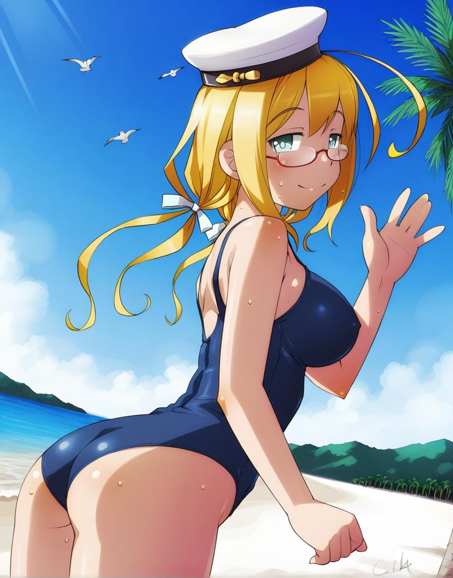 sameha,  i-8 \(kancolle\),  dutch angle by BigGuss  on Tensor.Art