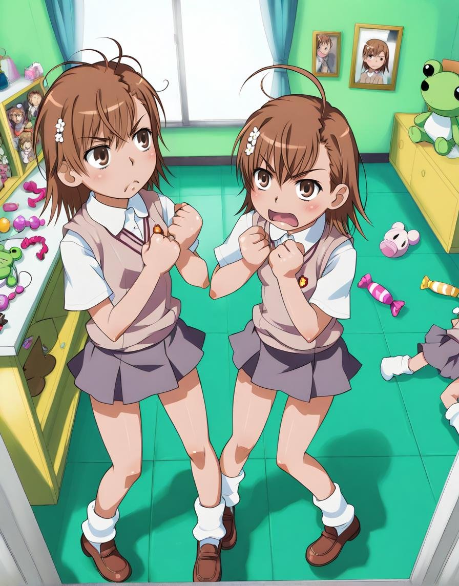 sameha,  misaka mikoto,  misaka imouto by BigGuss  on Tensor.Art