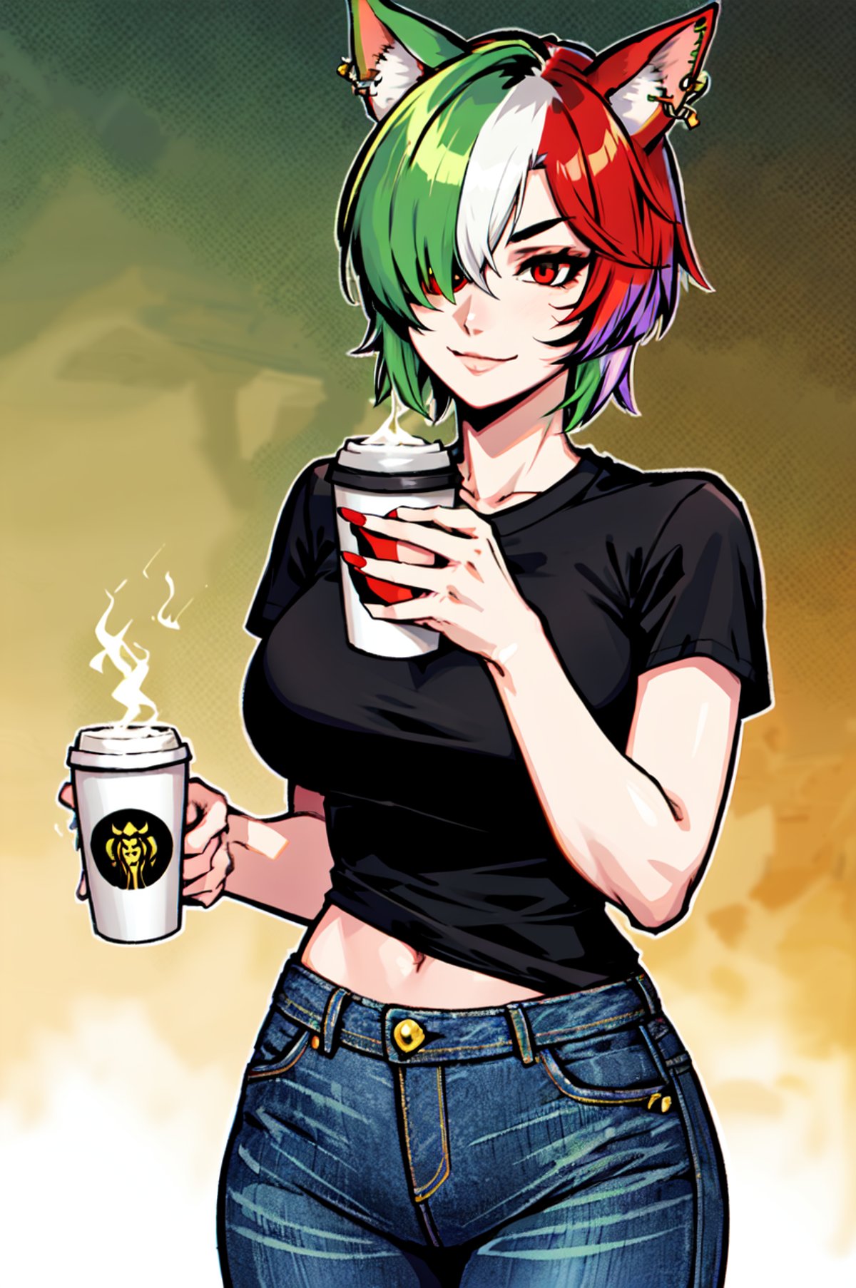 1 girl,  solo,  large breasts by Collapsed_Dreams on Tensor.Art