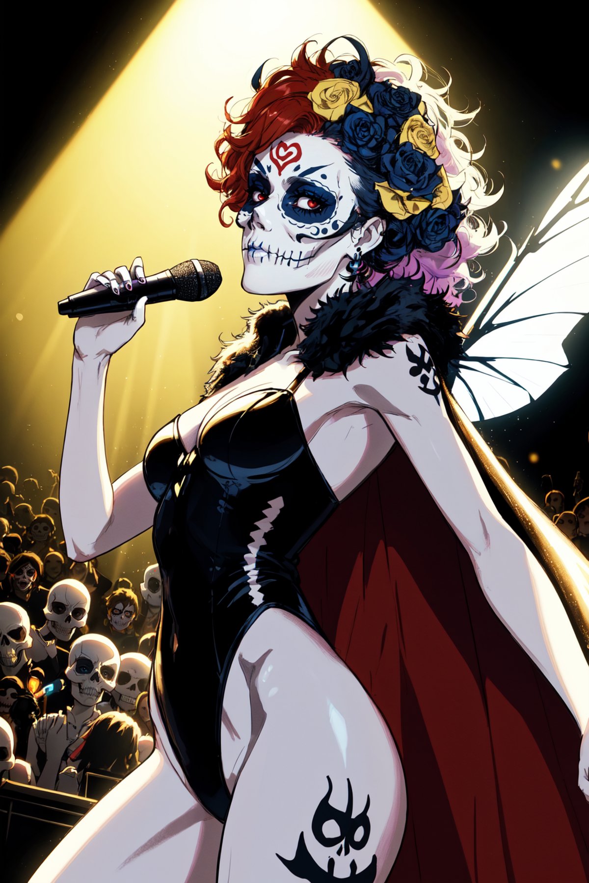 Earth-QualityPos 70sRockstar Demon_Calavera by Collapsed_Dreams on Tensor.Art