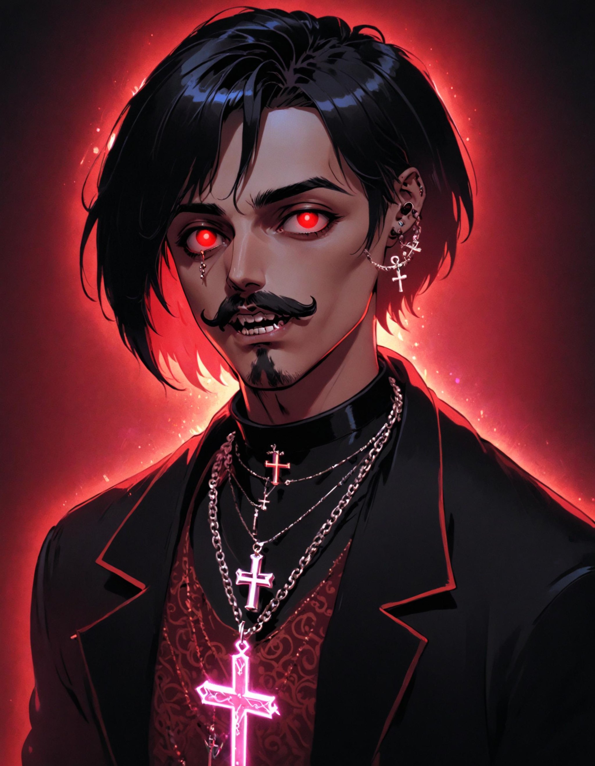 reshadexl,  red theme,  short hair by Collapsed_Dreams on Tensor.Art