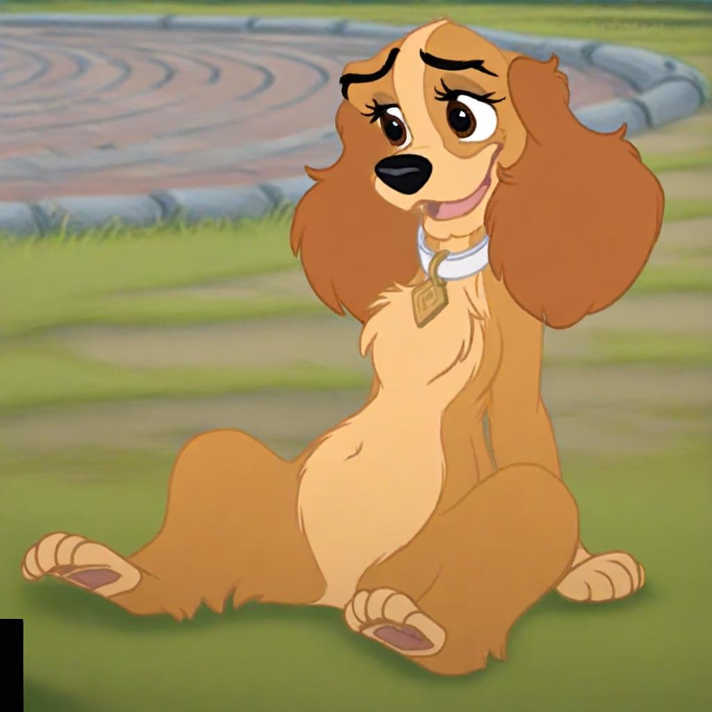 danielle,  disney,  dog by AllegroGiocoso on Tensor.Art