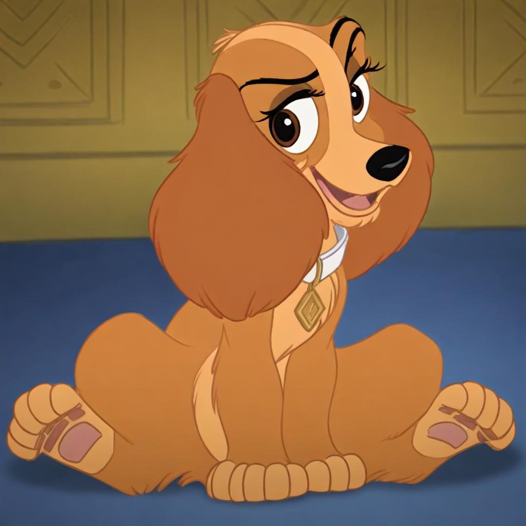 danielle,  disney,  dog by AllegroGiocoso on Tensor.Art