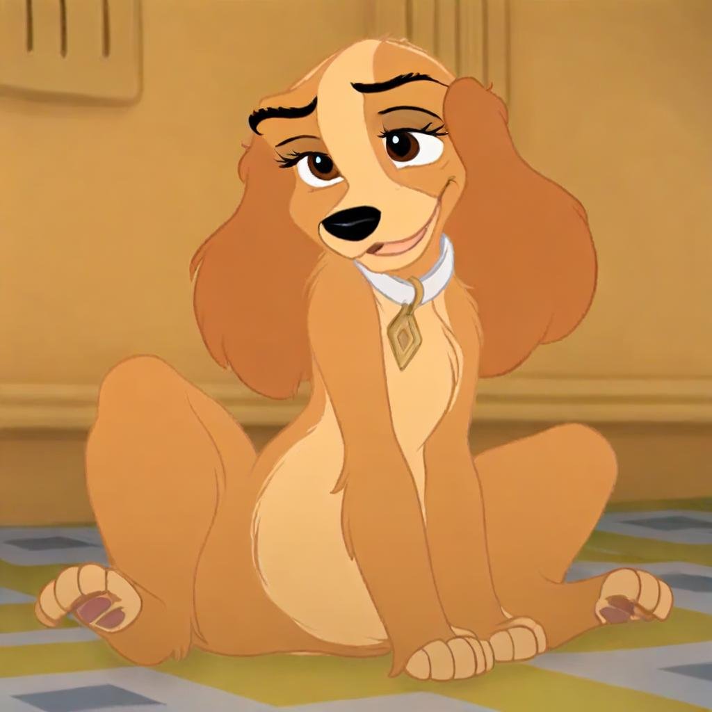 danielle,  disney,  dog by AllegroGiocoso on Tensor.Art