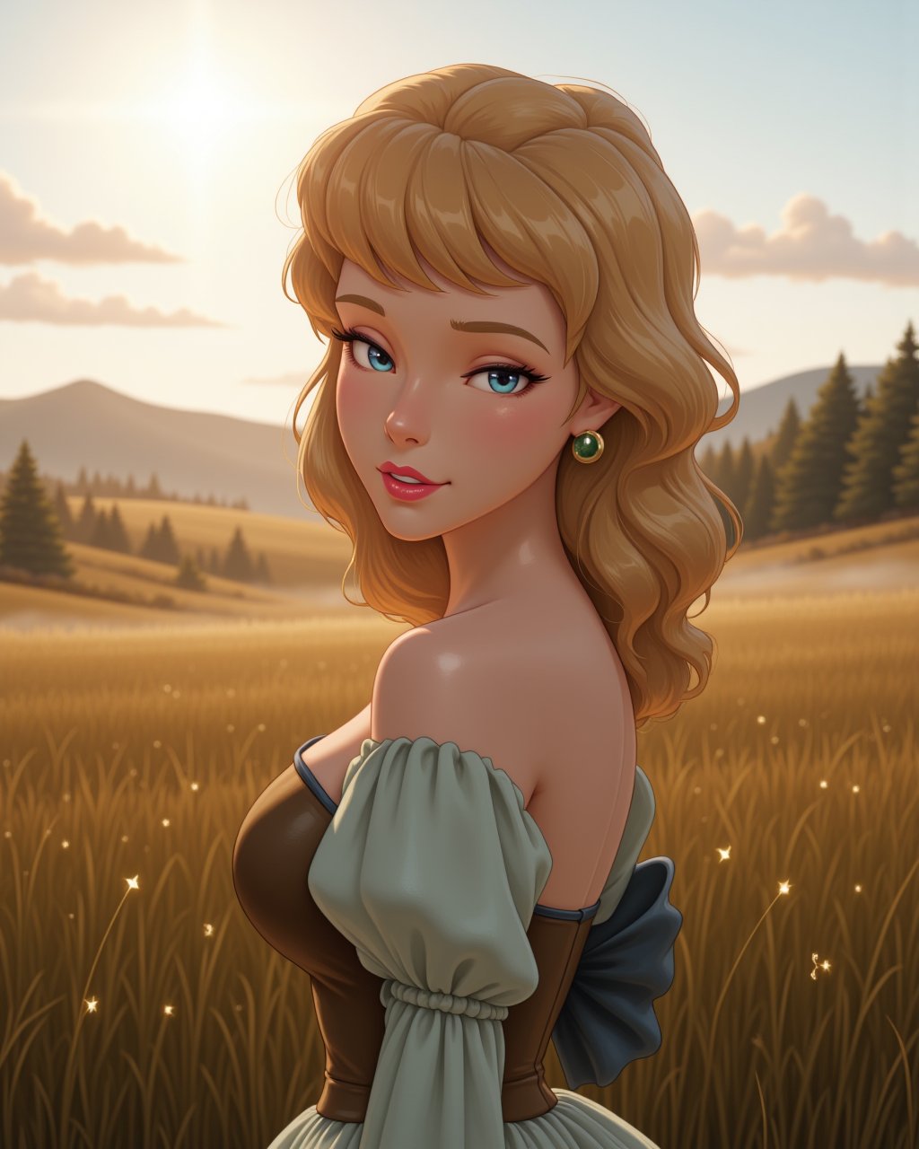close-up,  looking at viewer,  outdoors daylight by AdanAC on Tensor.Art
