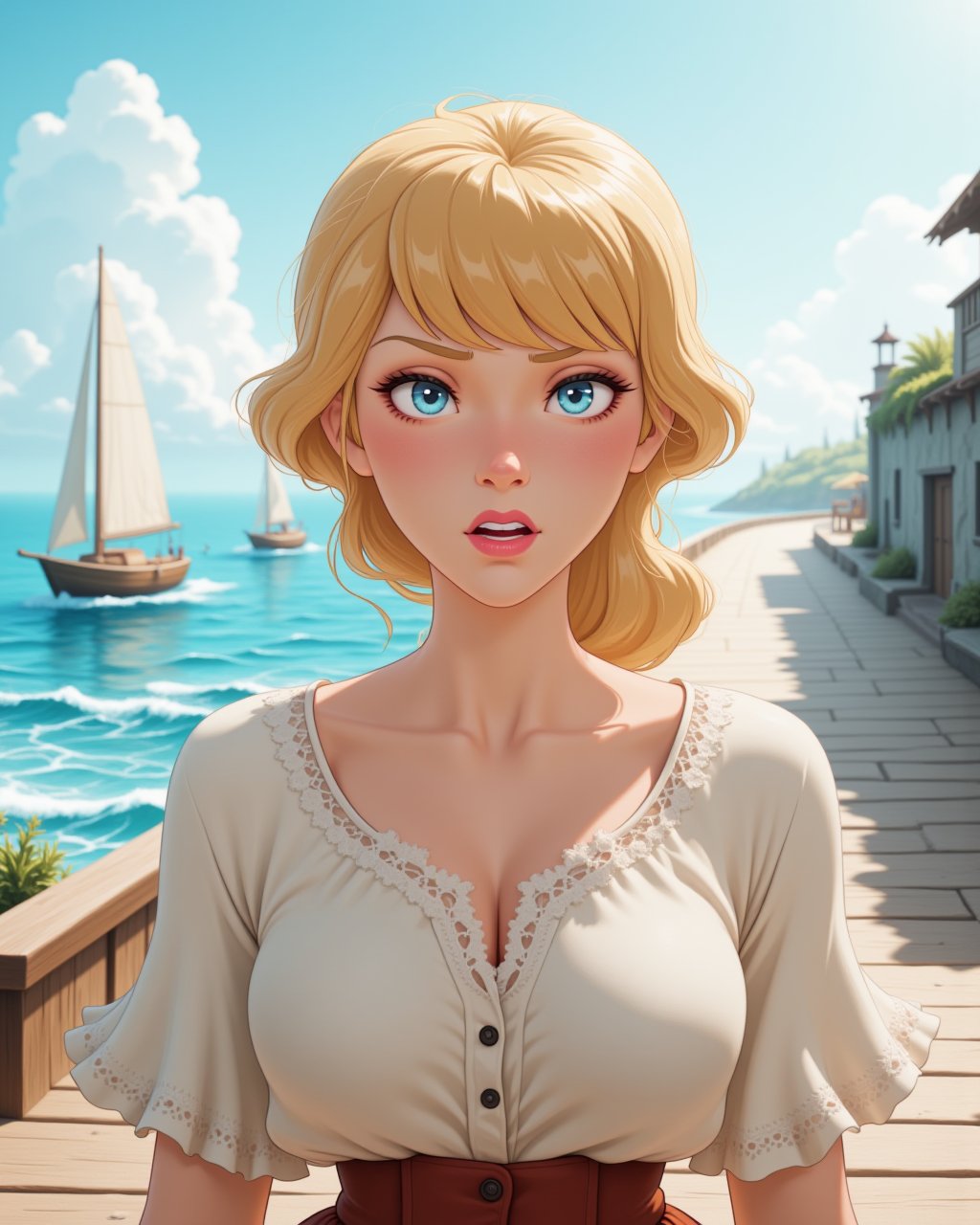 dynamic view,  looking at viewer,  outdoors daylight by AdanAC on Tensor.Art