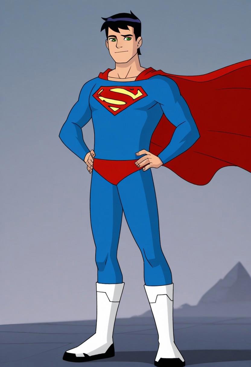 Ben10,  superman,  hands on hips by GMind on Tensor.Art