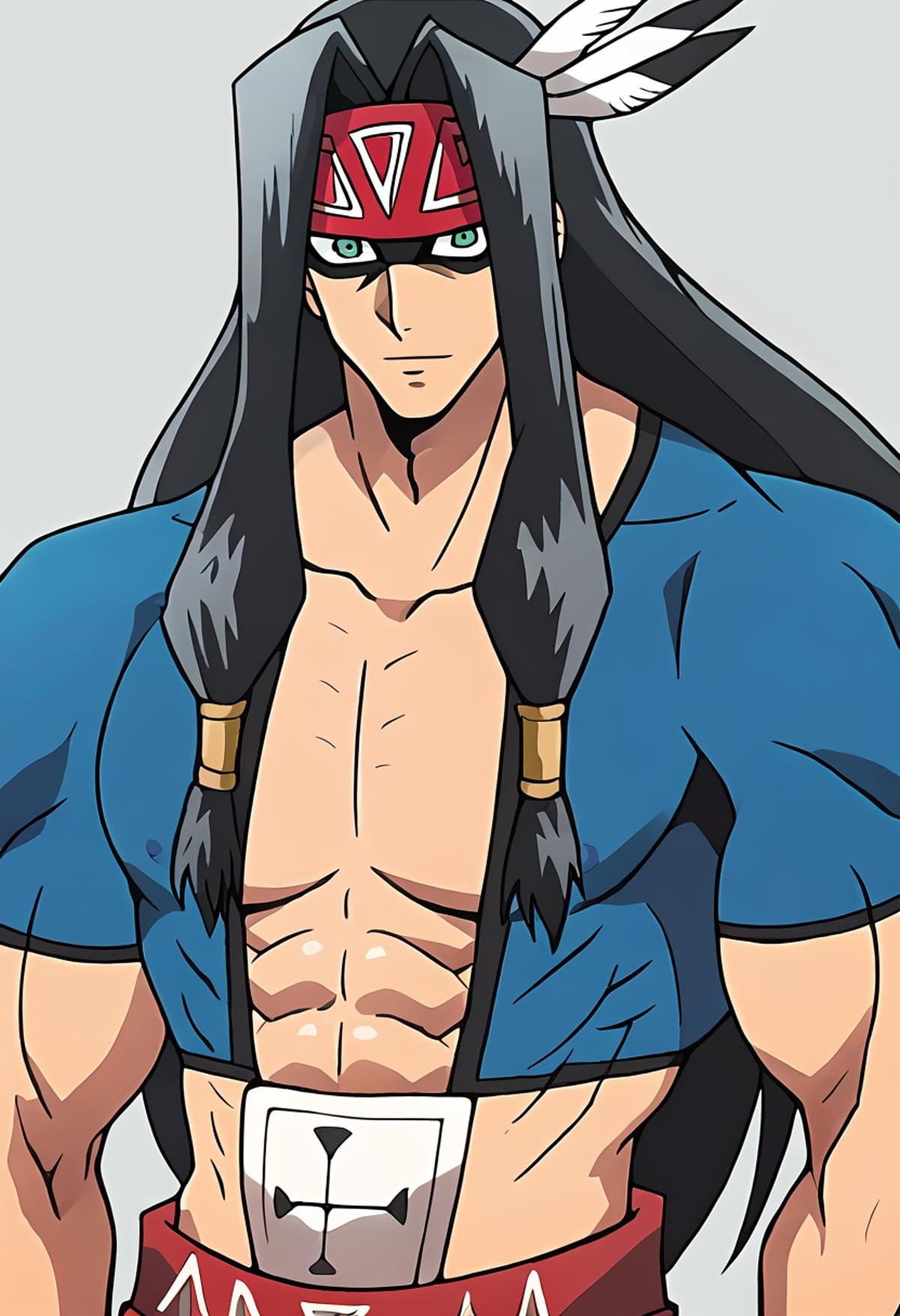 (muscular),  muscular male,  1man by R5050 on Tensor.Art