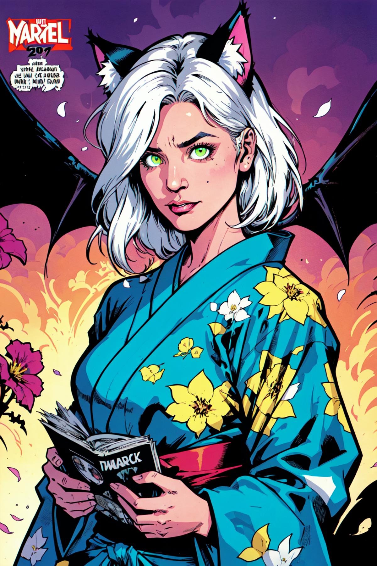 DemonicYukata HalftoneComics by Collapsed_Dreams on Tensor.Art