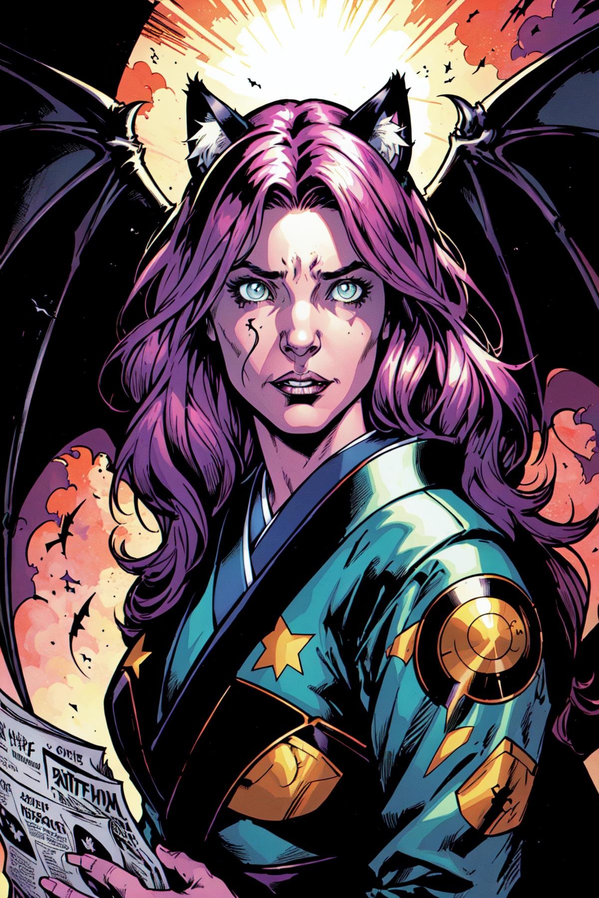 HalftoneComics RaElleNihon by Collapsed_Dreams on Tensor.Art