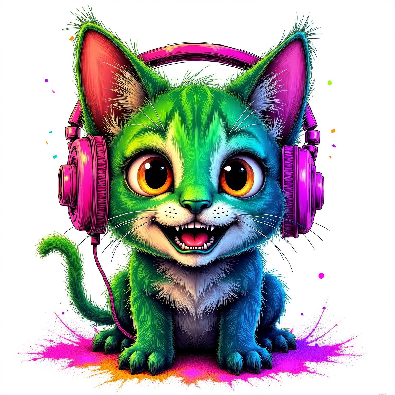 neon line art,  white background,  very happy by KevenG on Tensor.Art