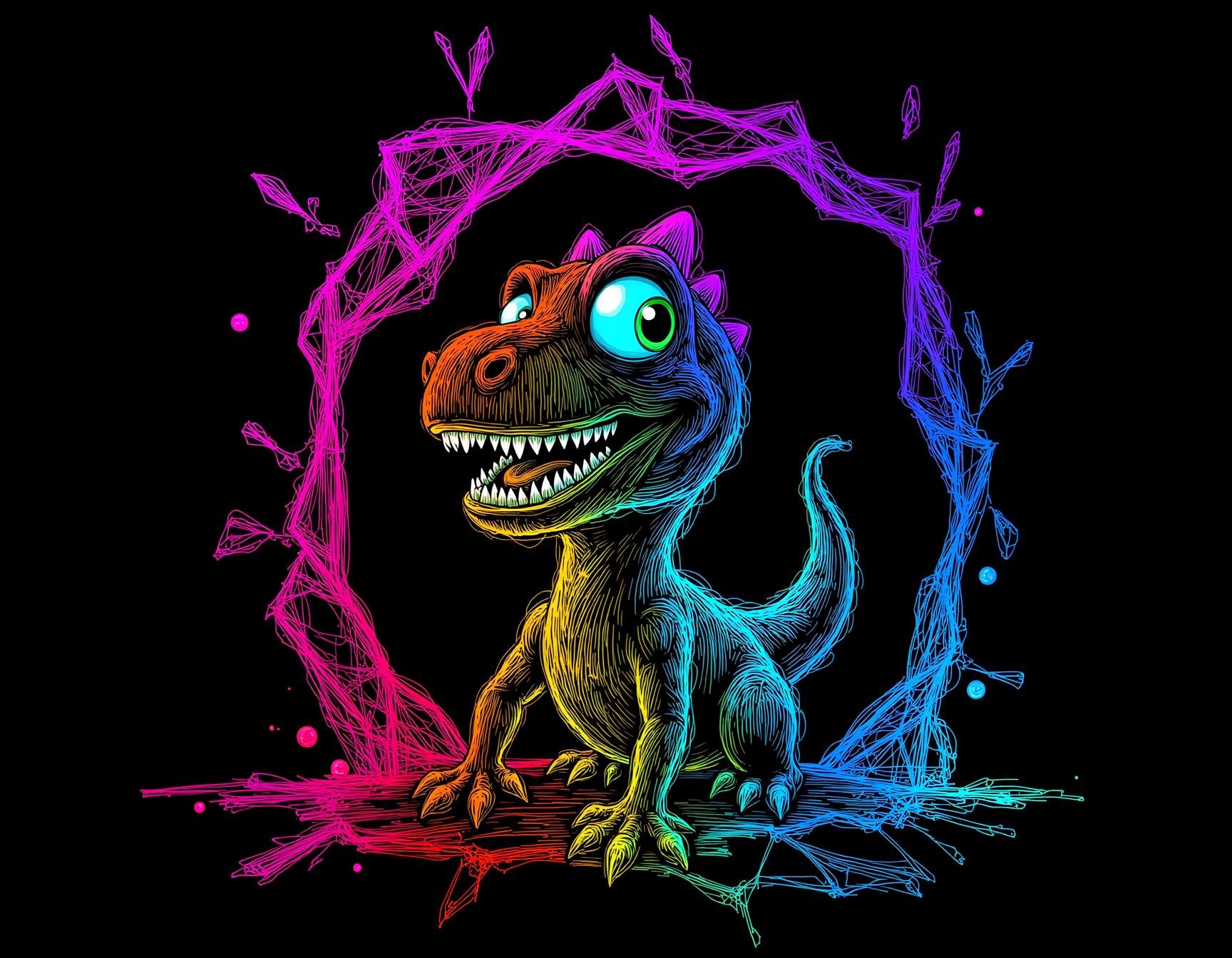 neon line art,  drawing,  black background by KevenG on Tensor.Art