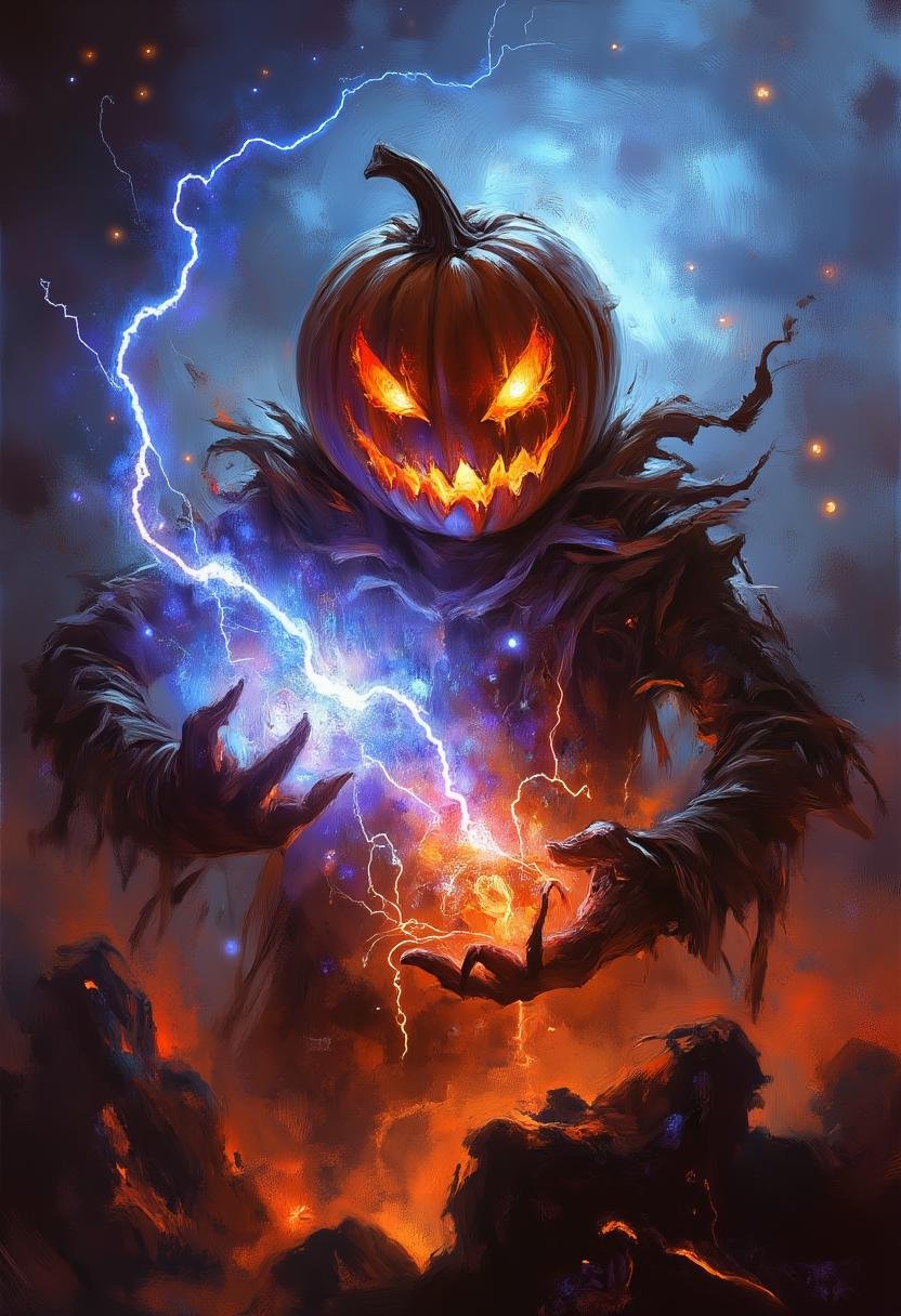 J4CK holds a glowing crystal,  surrounded by swirling magical energy. His expression is intense as J4CK channels the power...