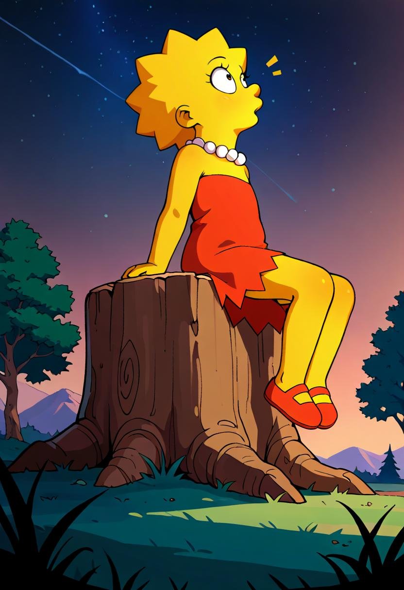 1girl,  lisa simpson,  solo by Nedok on Tensor.Art