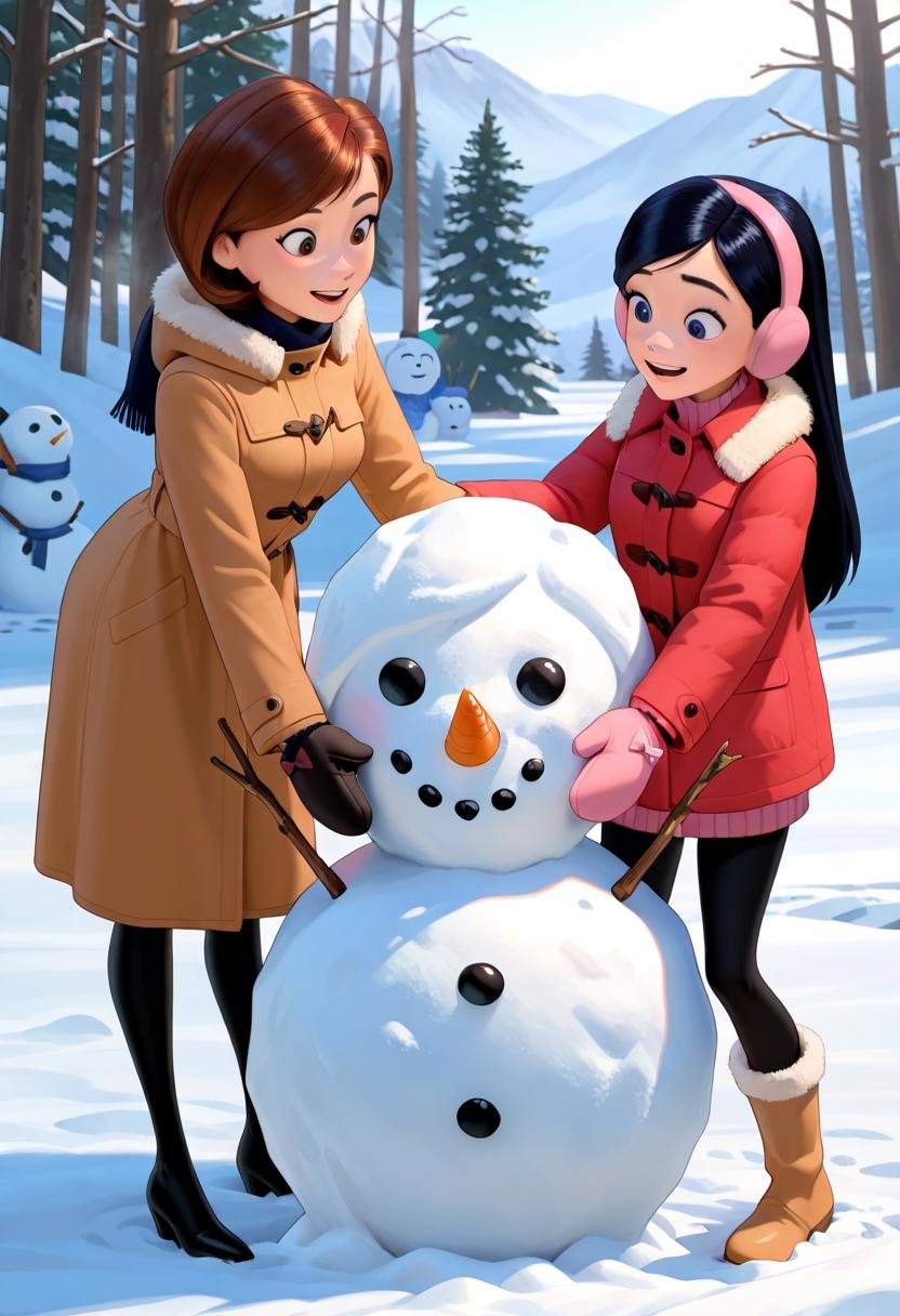 2girls,  helen,  violet parr by Nedok on Tensor.Art