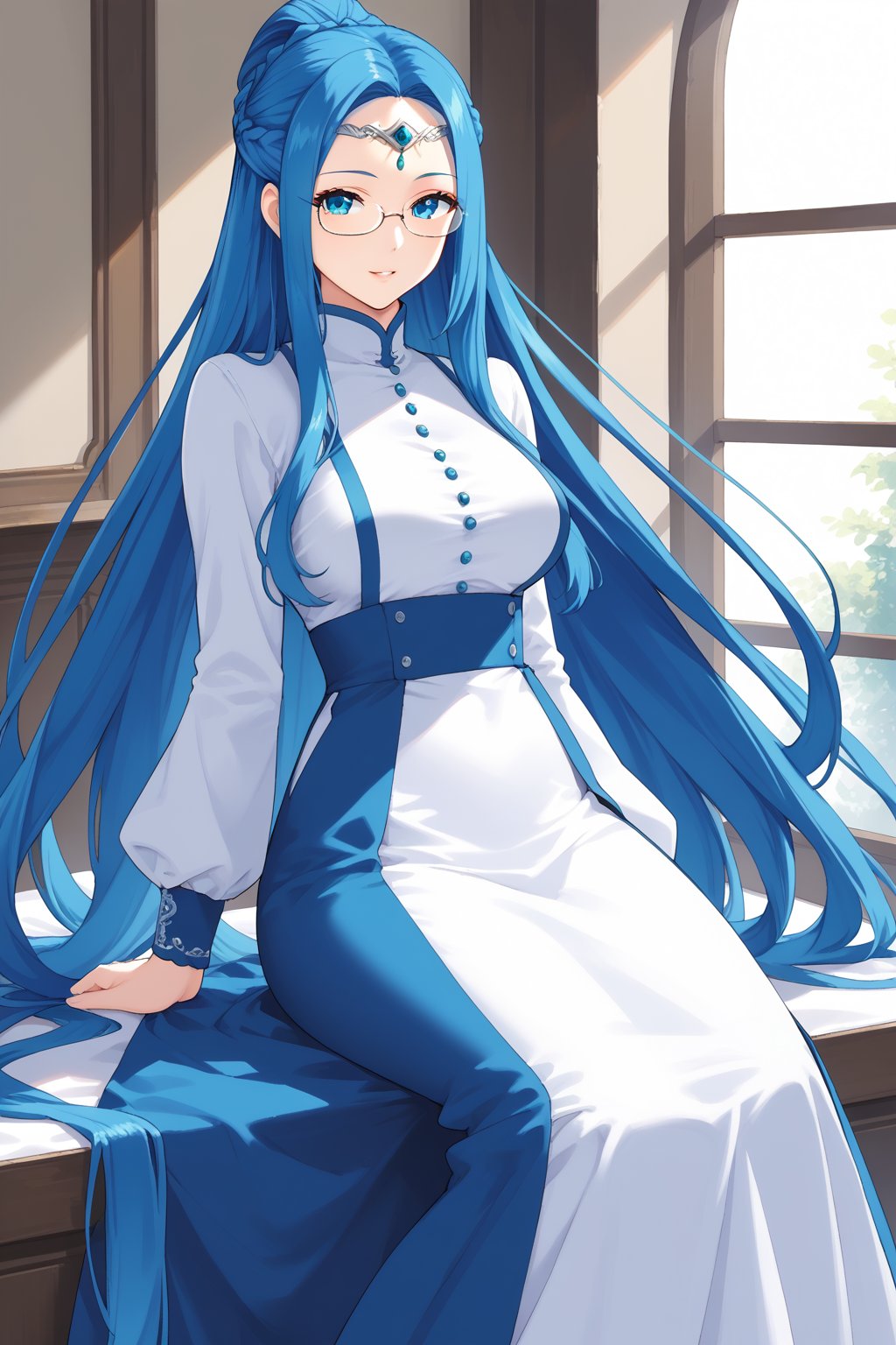 1 girl,  solo,  blue eyes by YANYAQIN on Tensor.Art