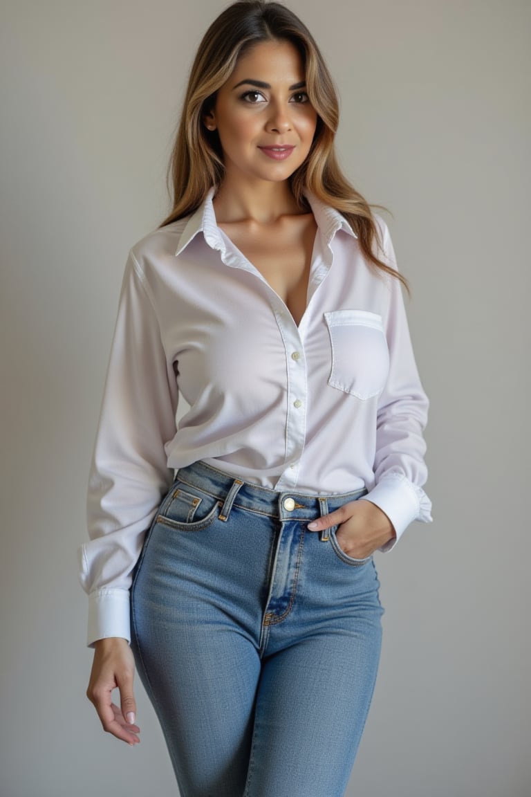 jeans and shirt,  CarolModel by Toñito on Tensor.Art