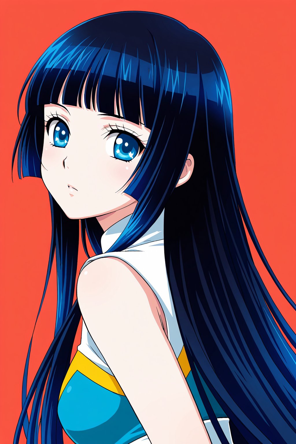1 girl,  solo,  blue eyes by YANYAQIN on Tensor.Art