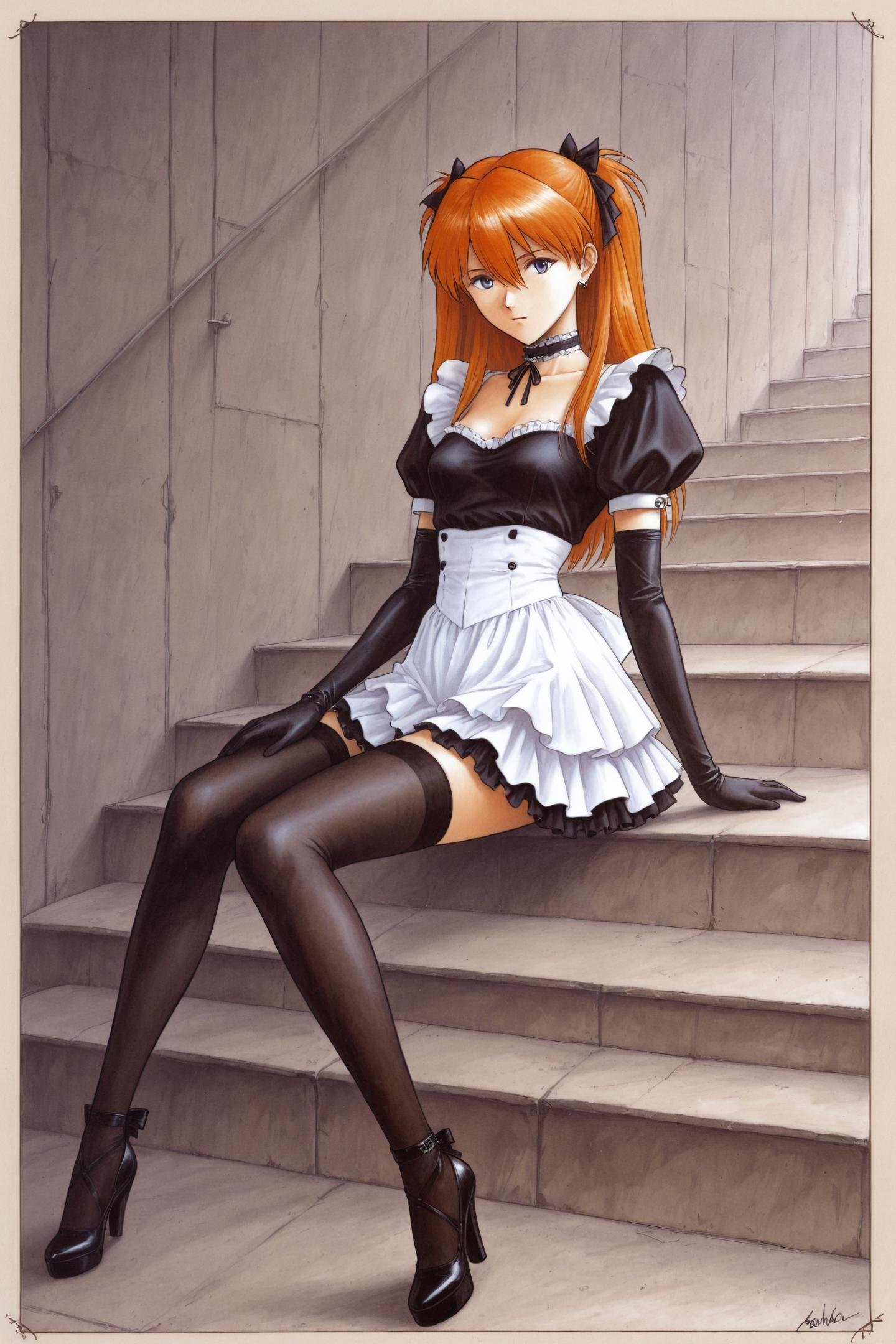 1girl,  solo,  thighhighs by flyx3 on Tensor.Art