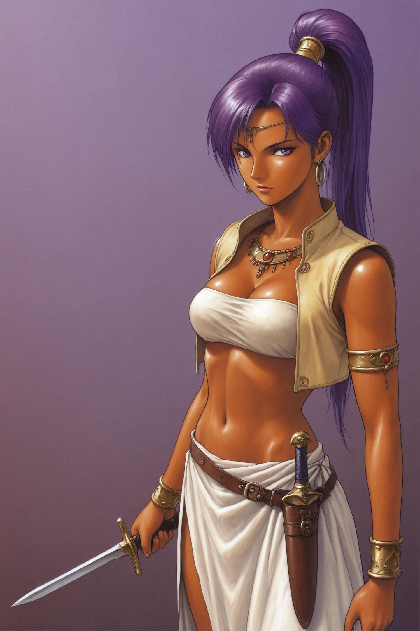 1girl,  solo,  dark skin by flyx3 on Tensor.Art