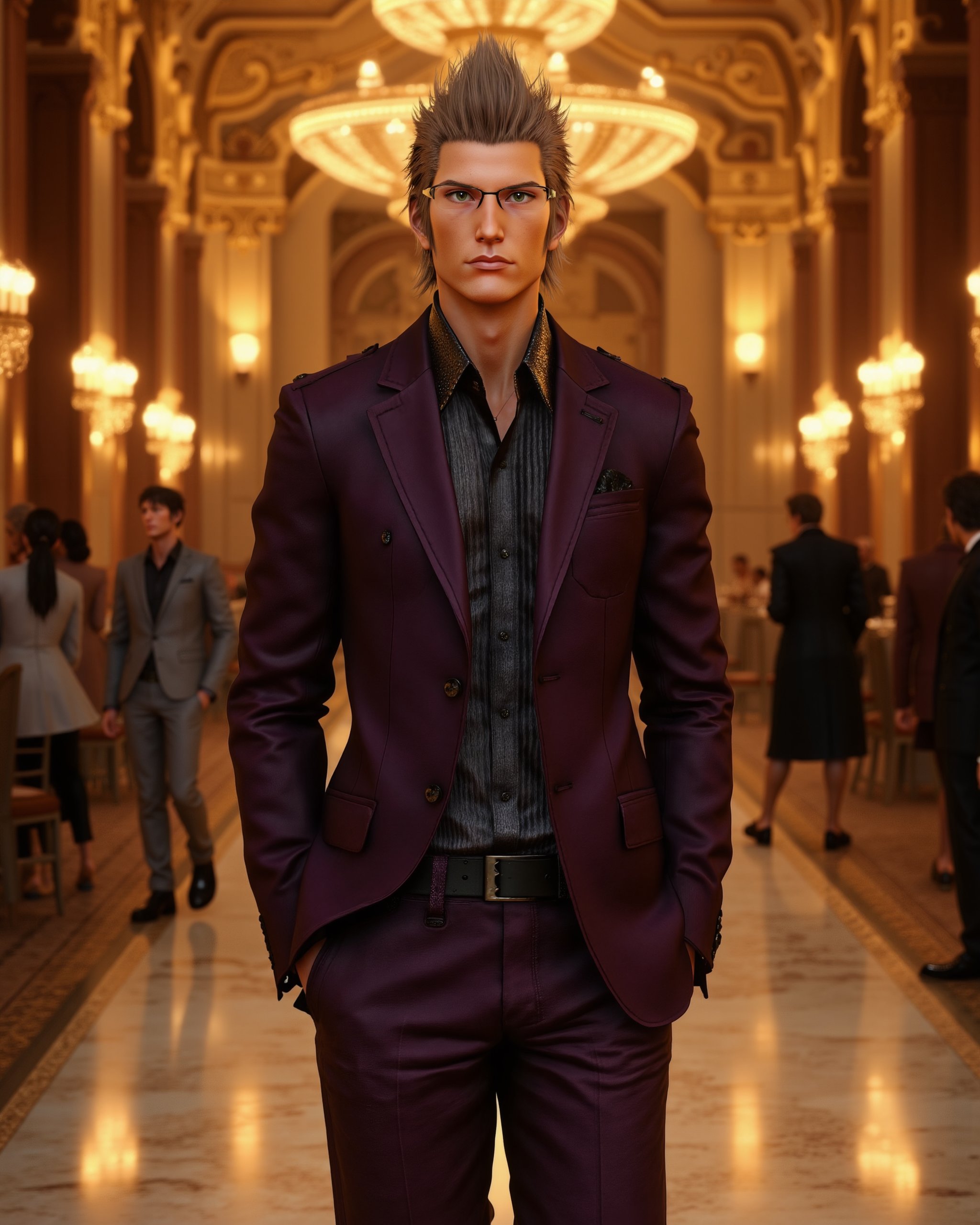 A full-body shot of XV-Ignis,  a man,  front view by LuciaBlue on Tensor.Art