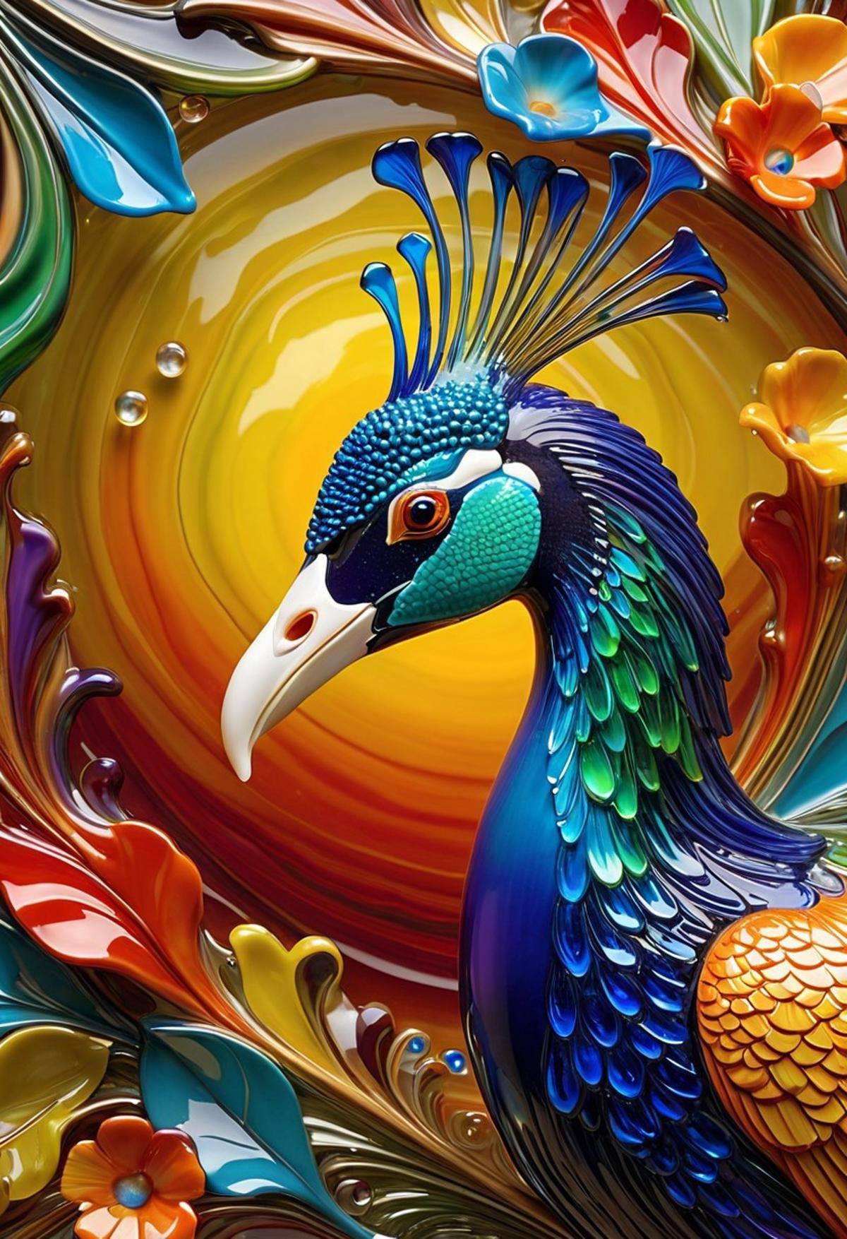 imagine a World Morph made out of [liquid multicolored Murano art glass]. When you use these images to train a LoRA,  it a...