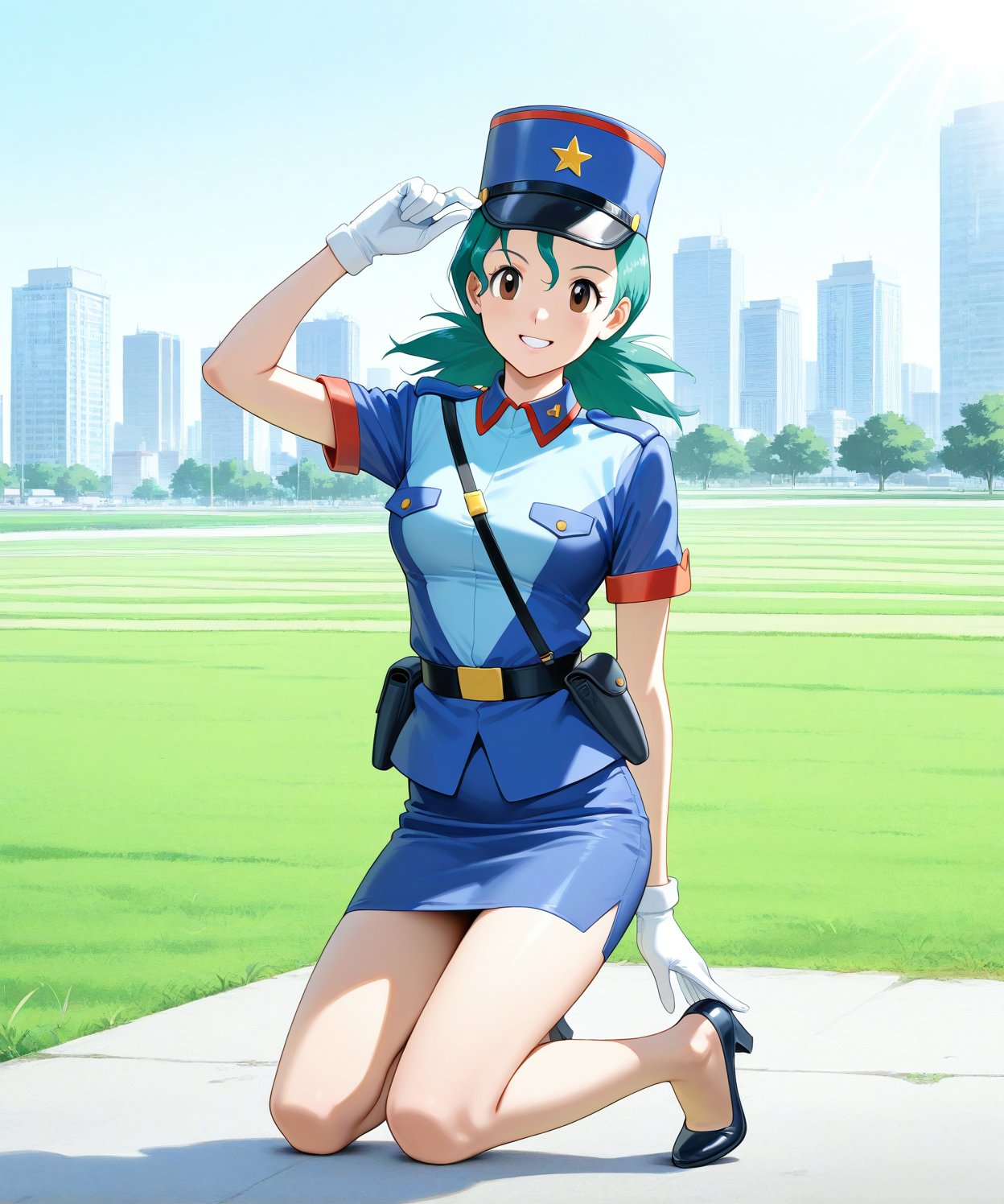 Officer_jenny,  gloves,  white_gloves by Archerfishm on Tensor.Art