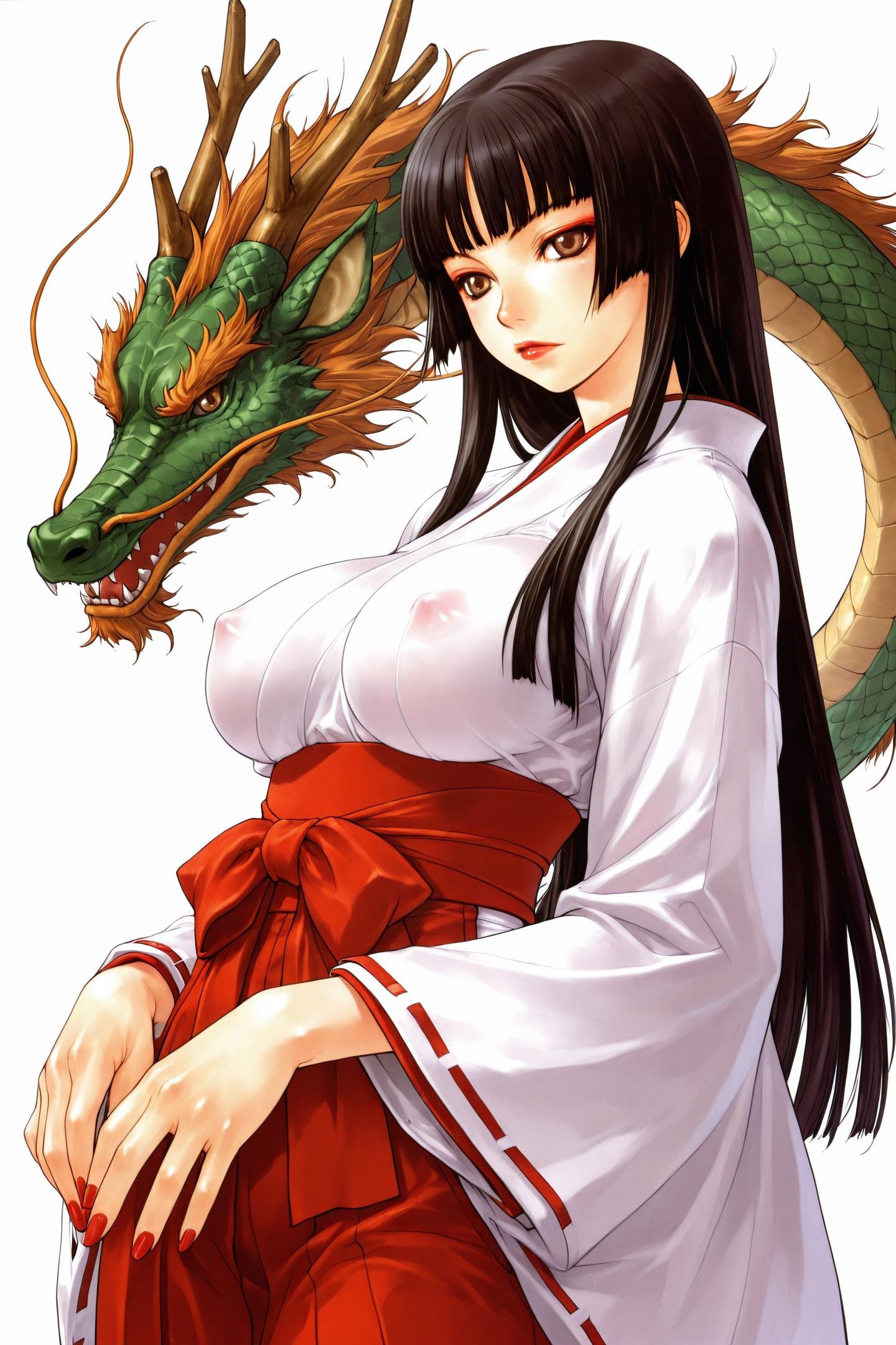 1girl,  japanese clothes,  long hair by flyx3 on Tensor.Art