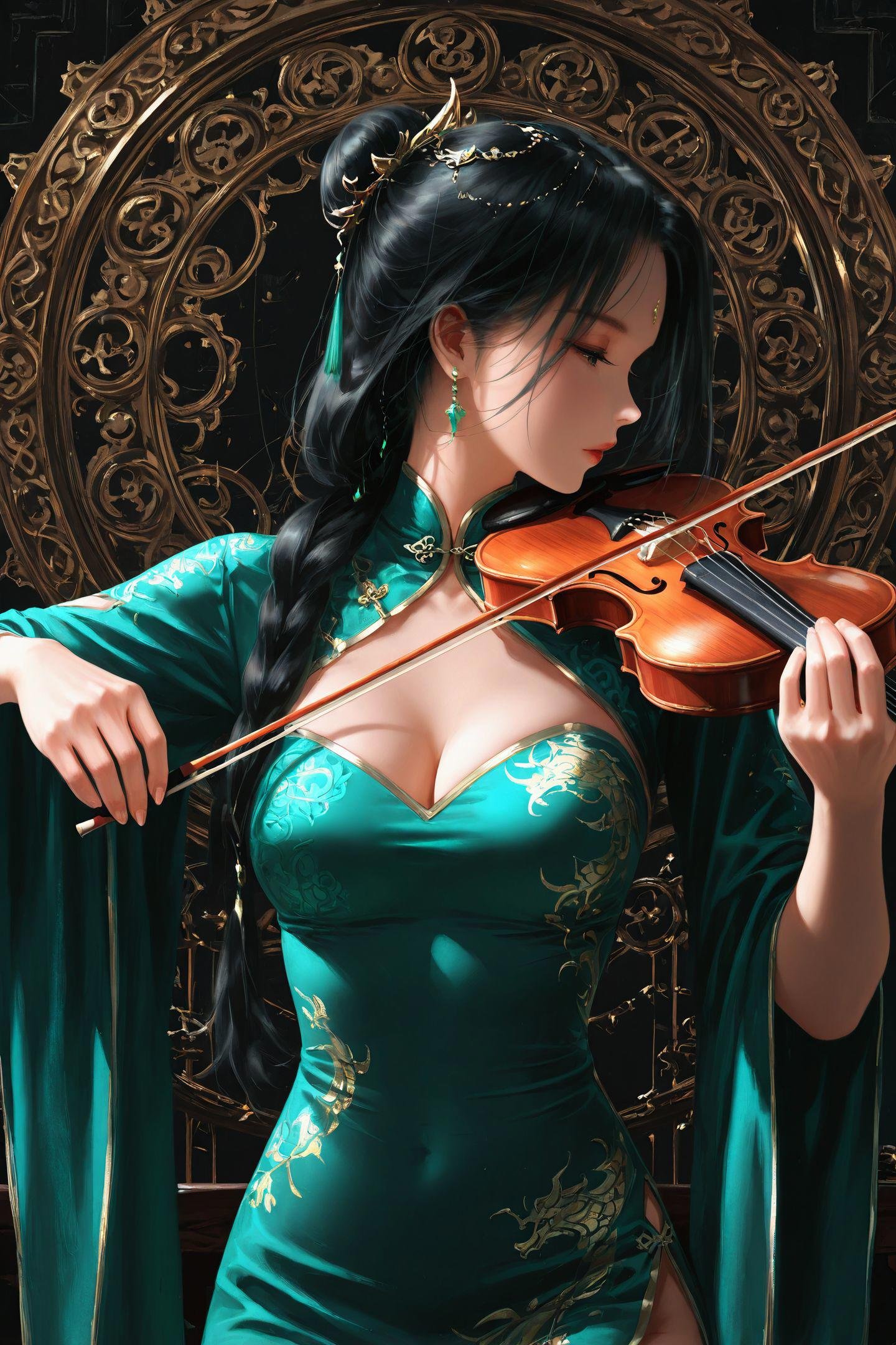 1girl,  solo,  long hair by flyx3 on Tensor.Art