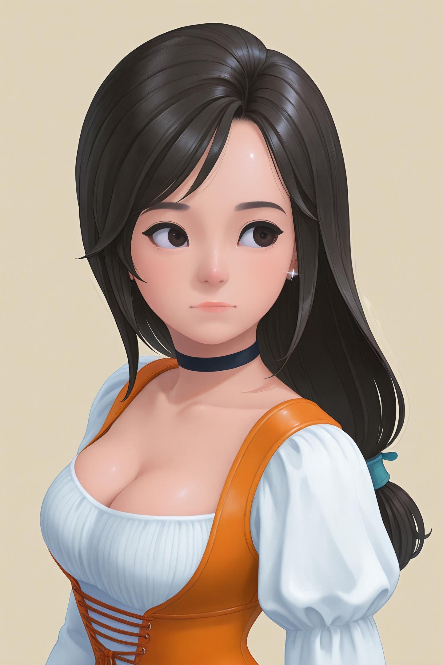 garnet til alexandros xvii,  1girl,  orange bodysuit by flyx3 on Tensor.Art