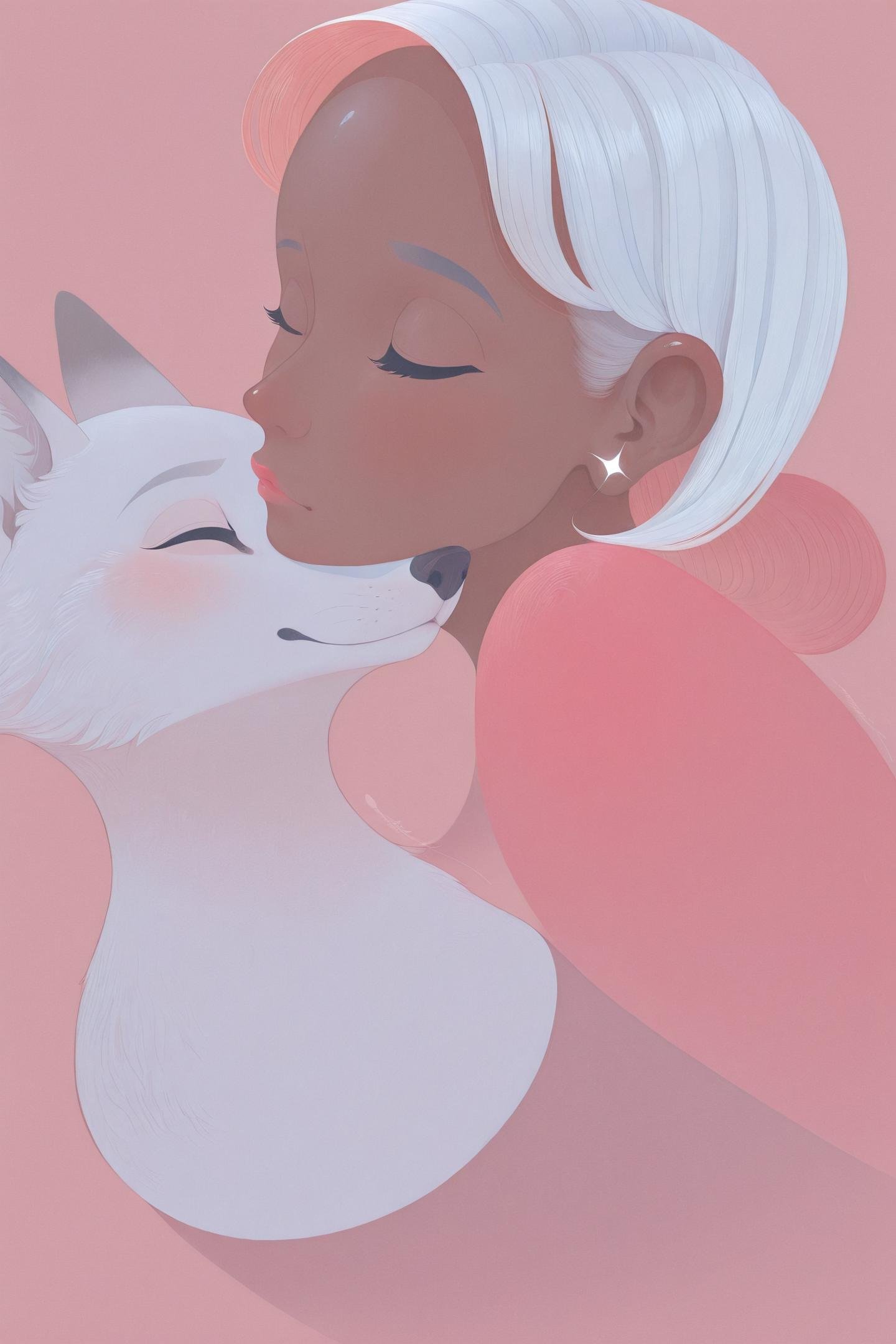 1girl,  earrings,  closed eyes by flyx3 on Tensor.Art