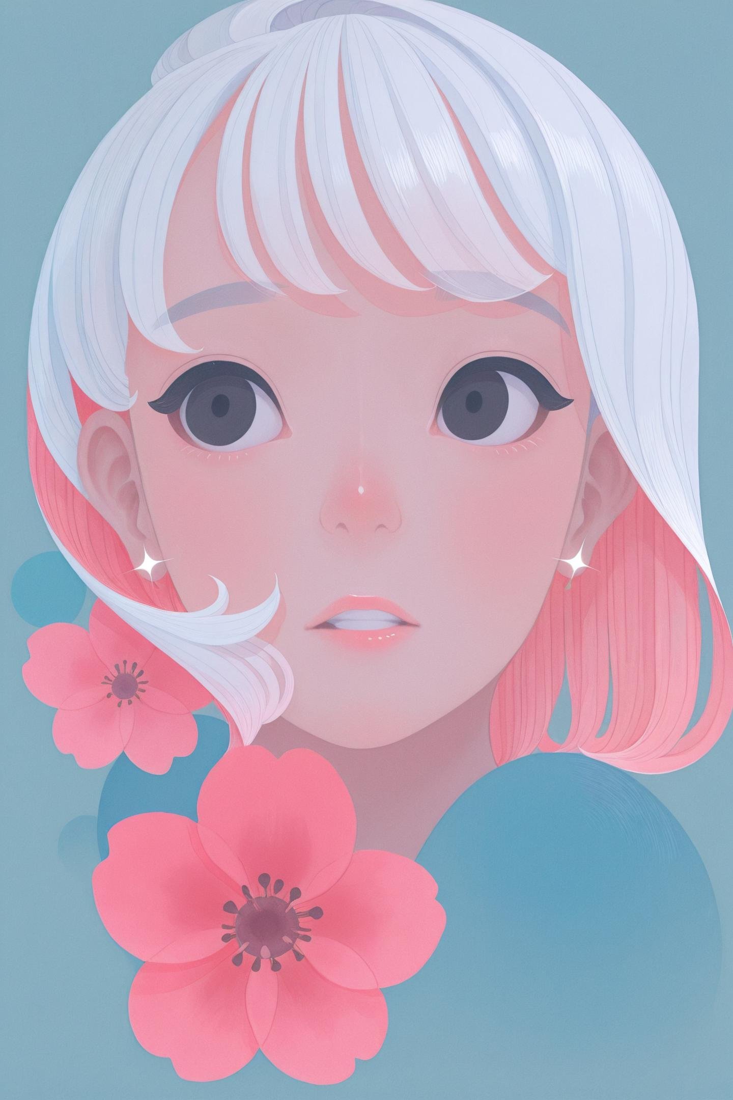 1girl,  solo,  white hair by flyx3 on Tensor.Art