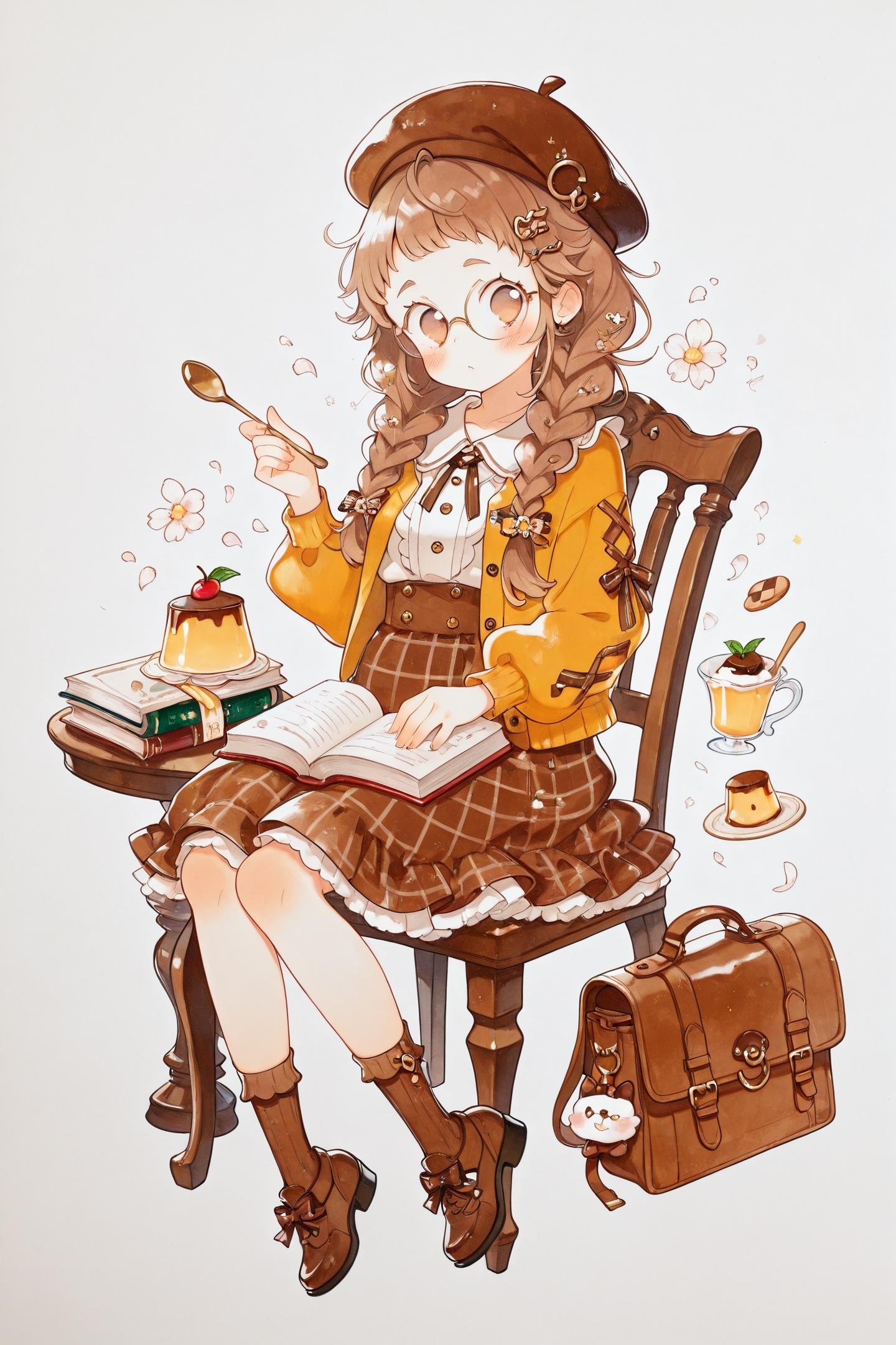 1girl,  braid,  food by flyx3 on Tensor.Art