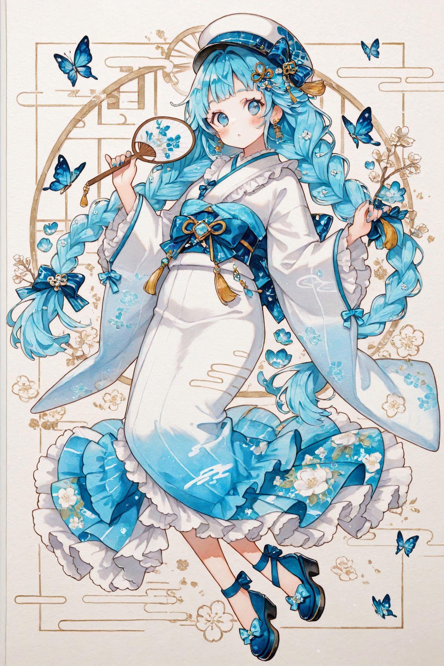 1girl,  solo,  braid by flyx3 on Tensor.Art