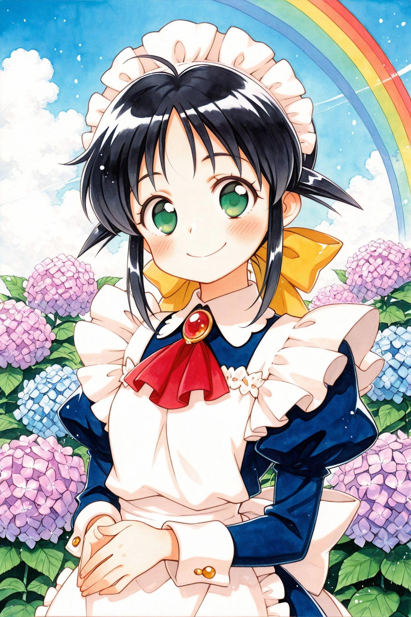 1girl,  Ando Mahoro,  rainbow by flyx3 on Tensor.Art