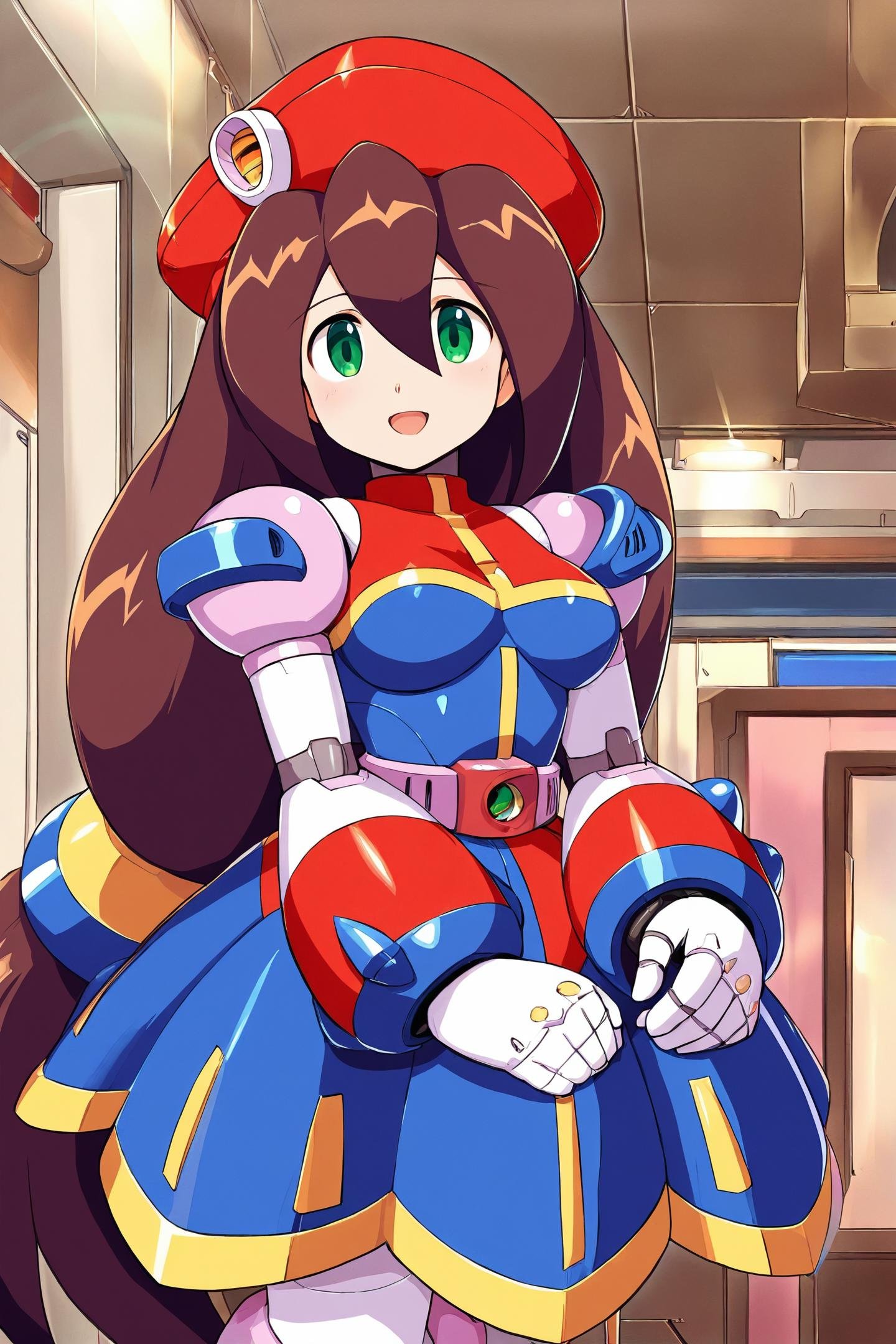 iris \(mega man\),  1girl,  beret by flyx3 on Tensor.Art