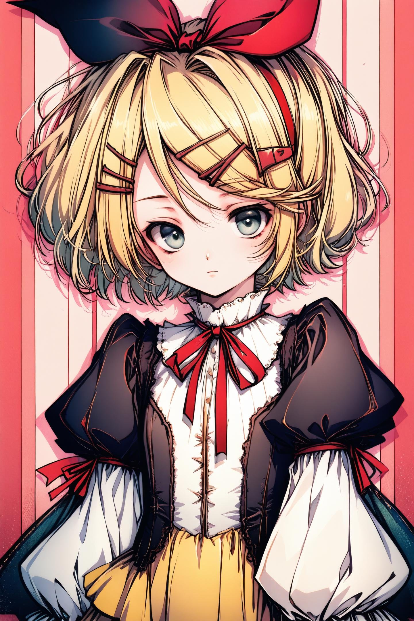 1girl,  solo,  kagamine rin by flyx3 on Tensor.Art