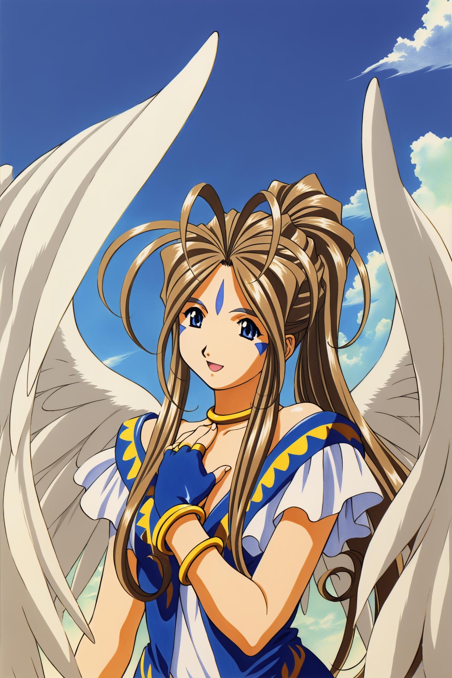 Kosuke Fujishima Style,  Belldandy,  1girl by flyx3 on Tensor.Art
