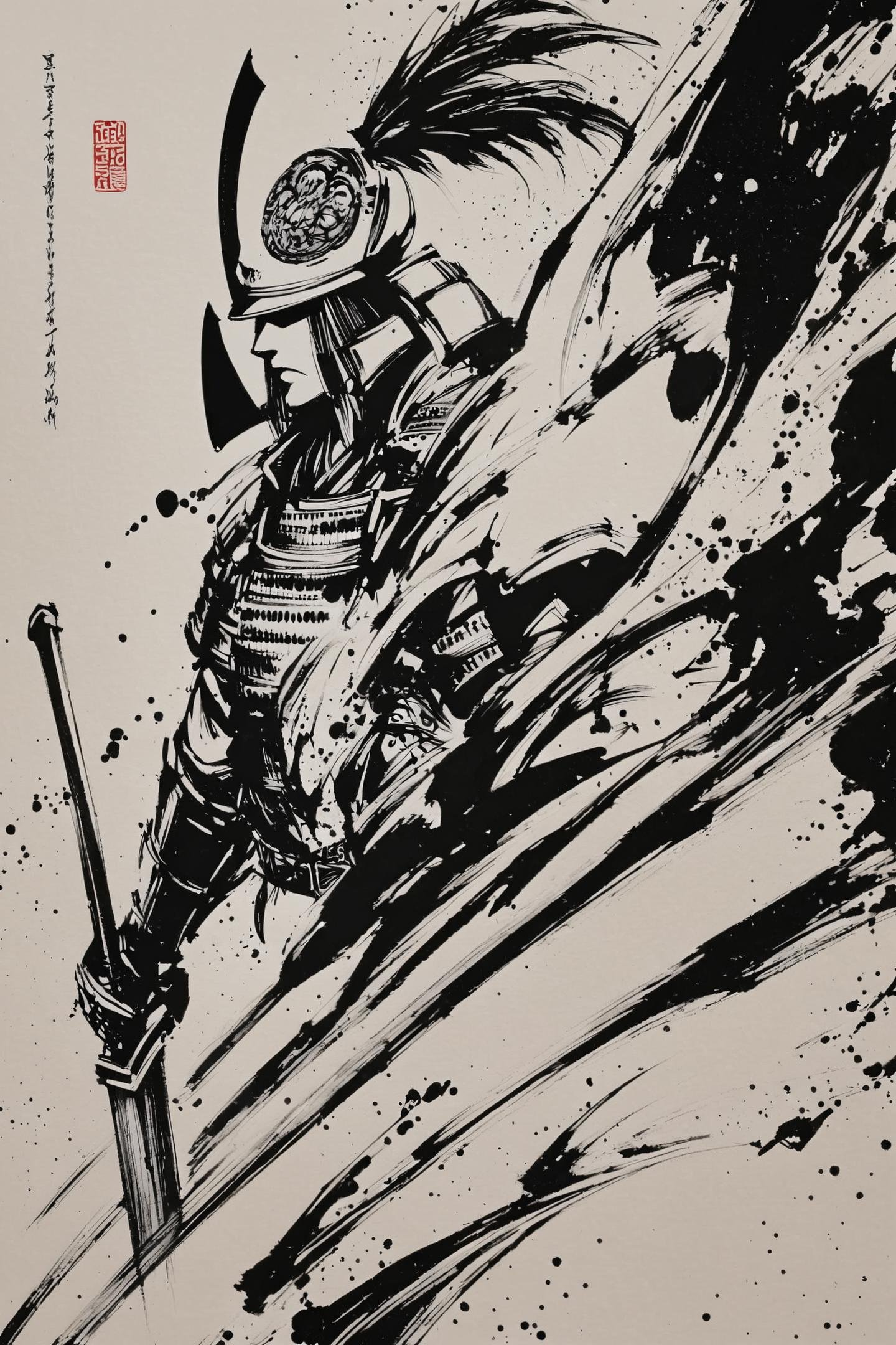 armor,  helmet,  samurai by flyx3 on Tensor.Art