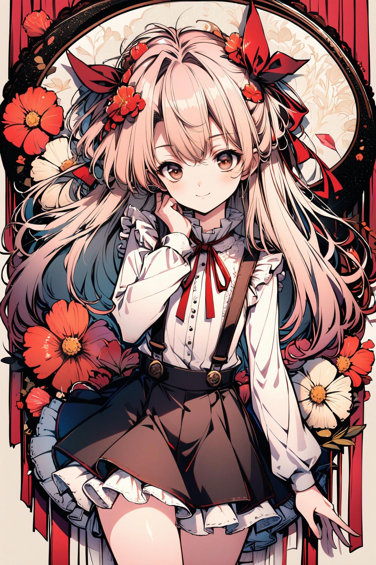 1girl,  solo,  skirt by flyx3 on Tensor.Art
