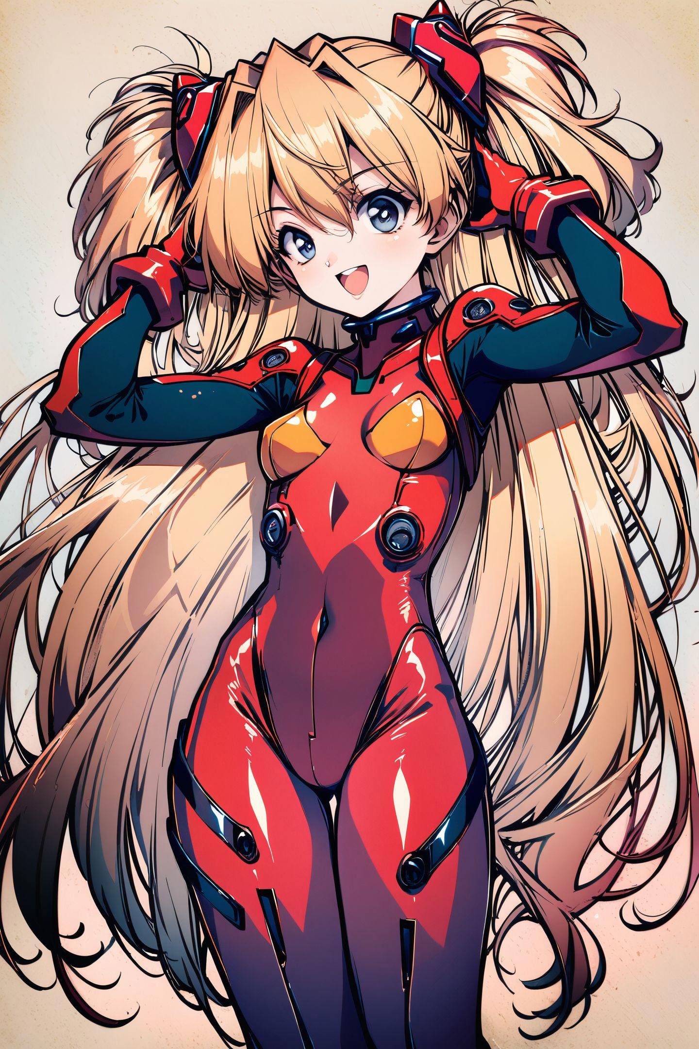 1girl,  souryuu asuka langley,  plugsuit by flyx3 on Tensor.Art