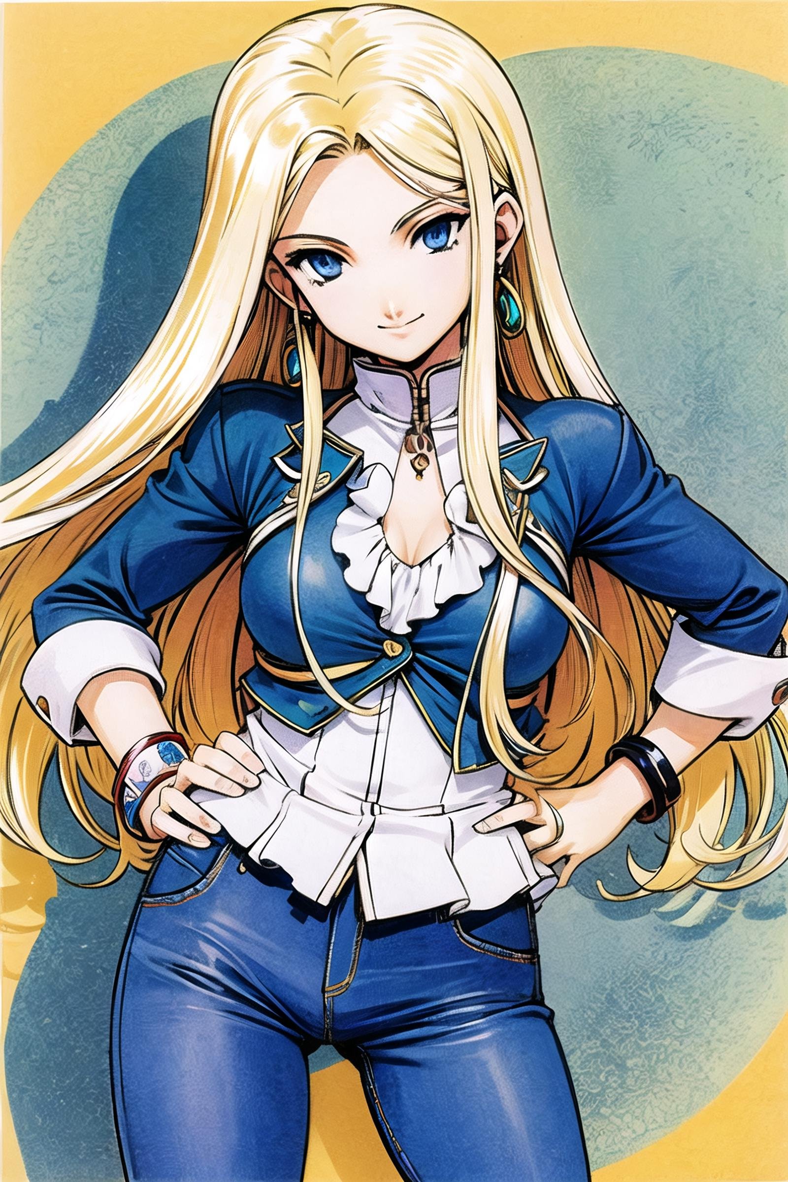 1girl,  blonde hair,  solo by flyx3 on Tensor.Art