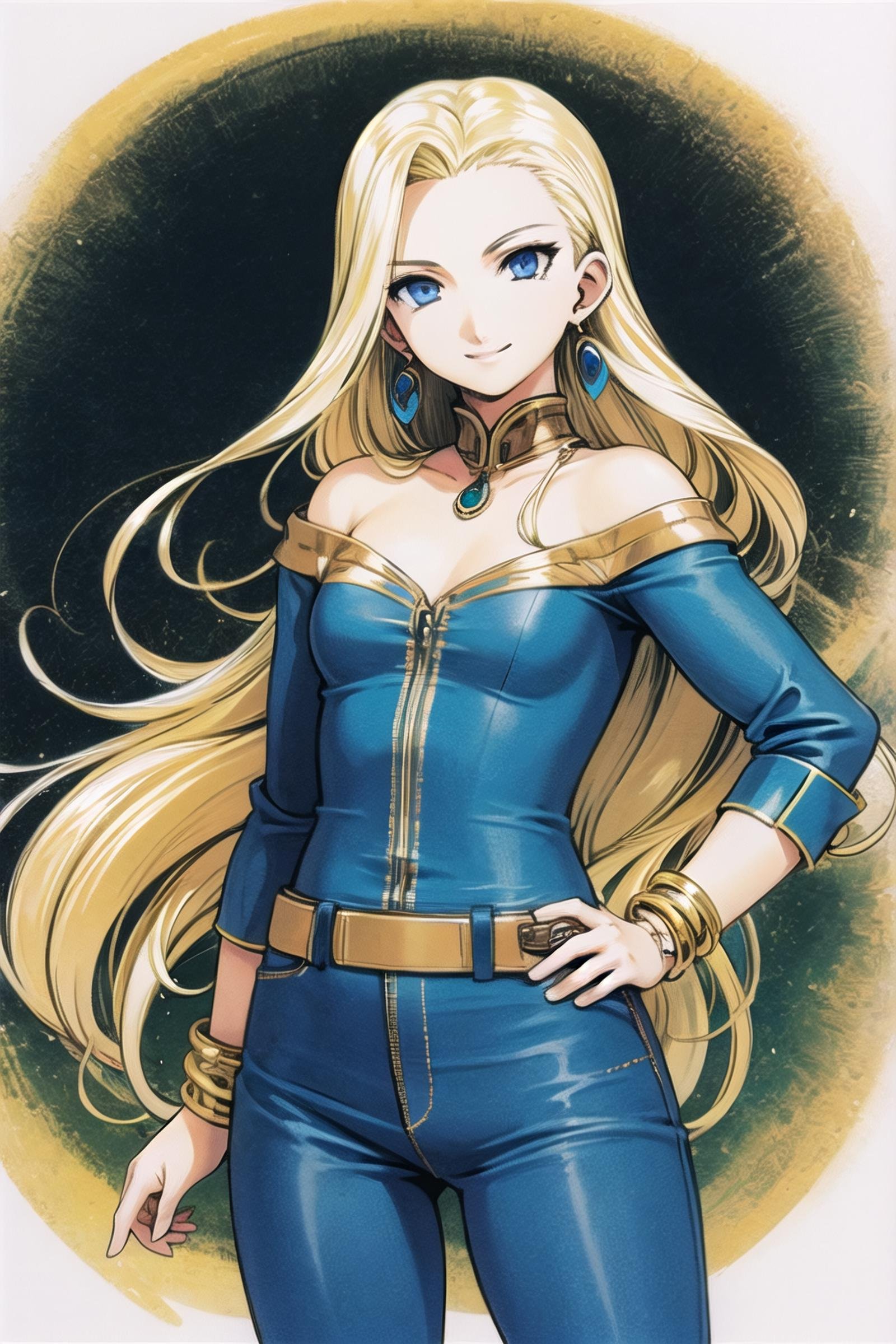 1girl,  blonde hair,  solo by flyx3 on Tensor.Art