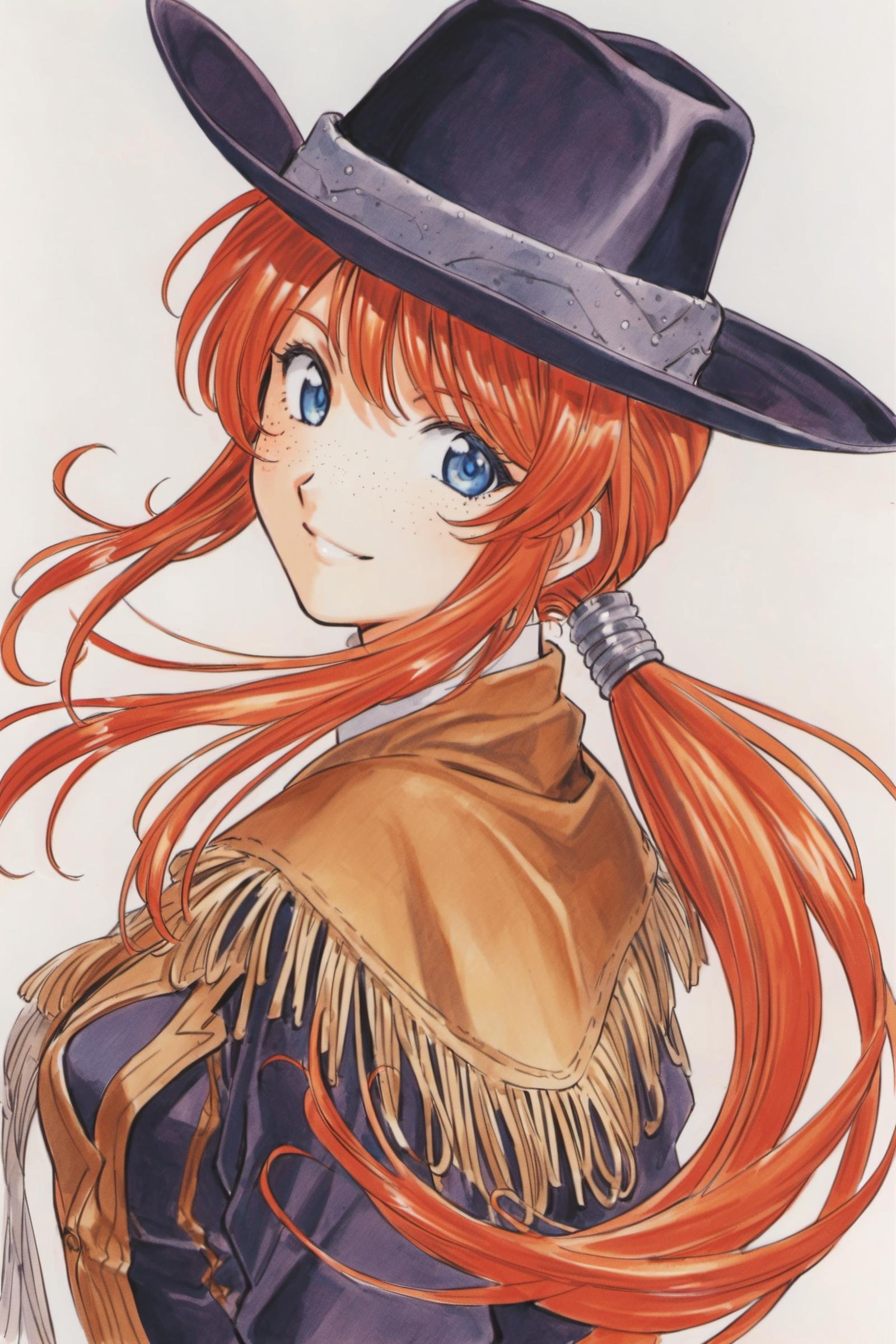 Gemini Sunrise,  freckles,  1girl by flyx3 on Tensor.Art