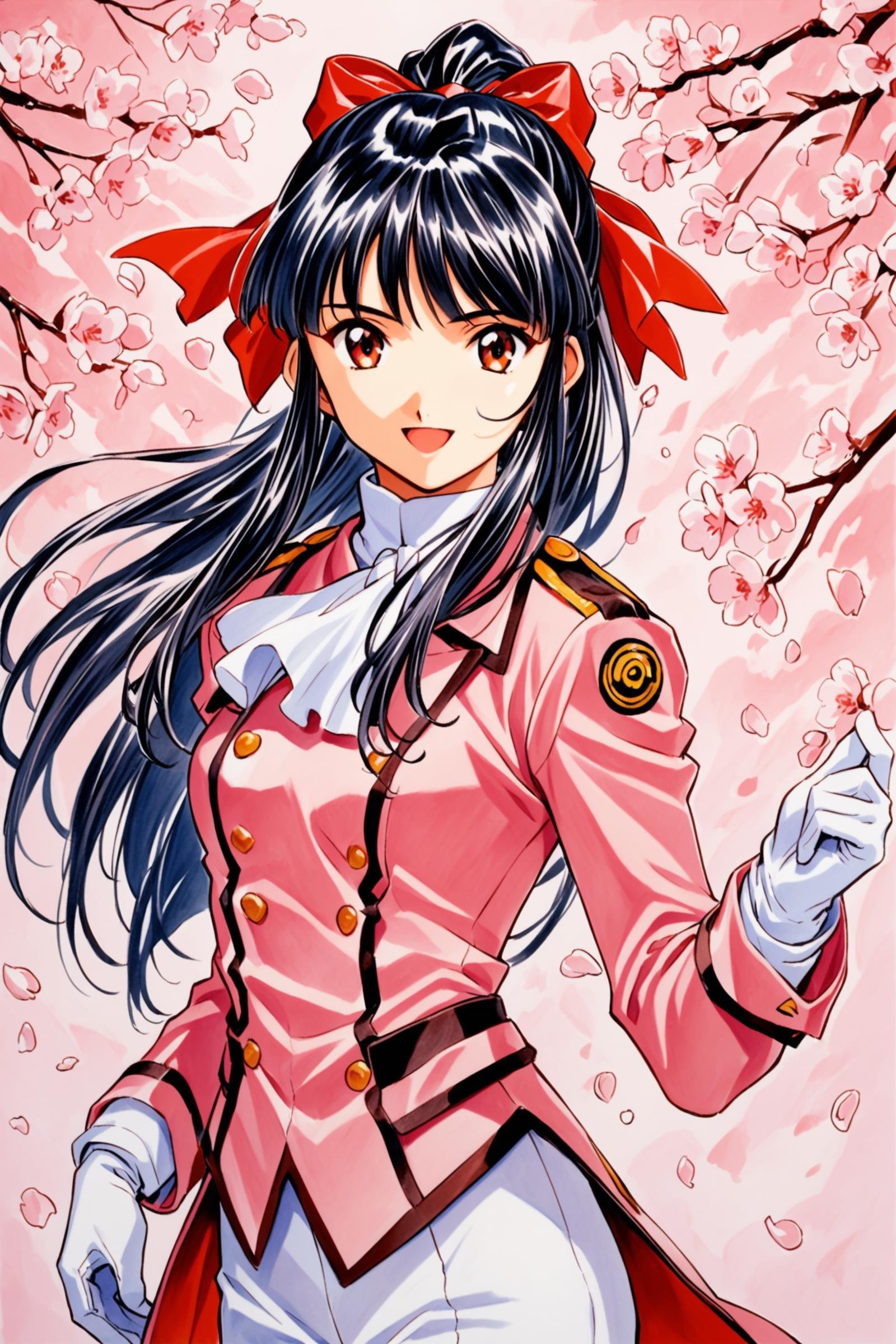 Shinguji Sakura,  1girl,  solo by flyx3 on Tensor.Art