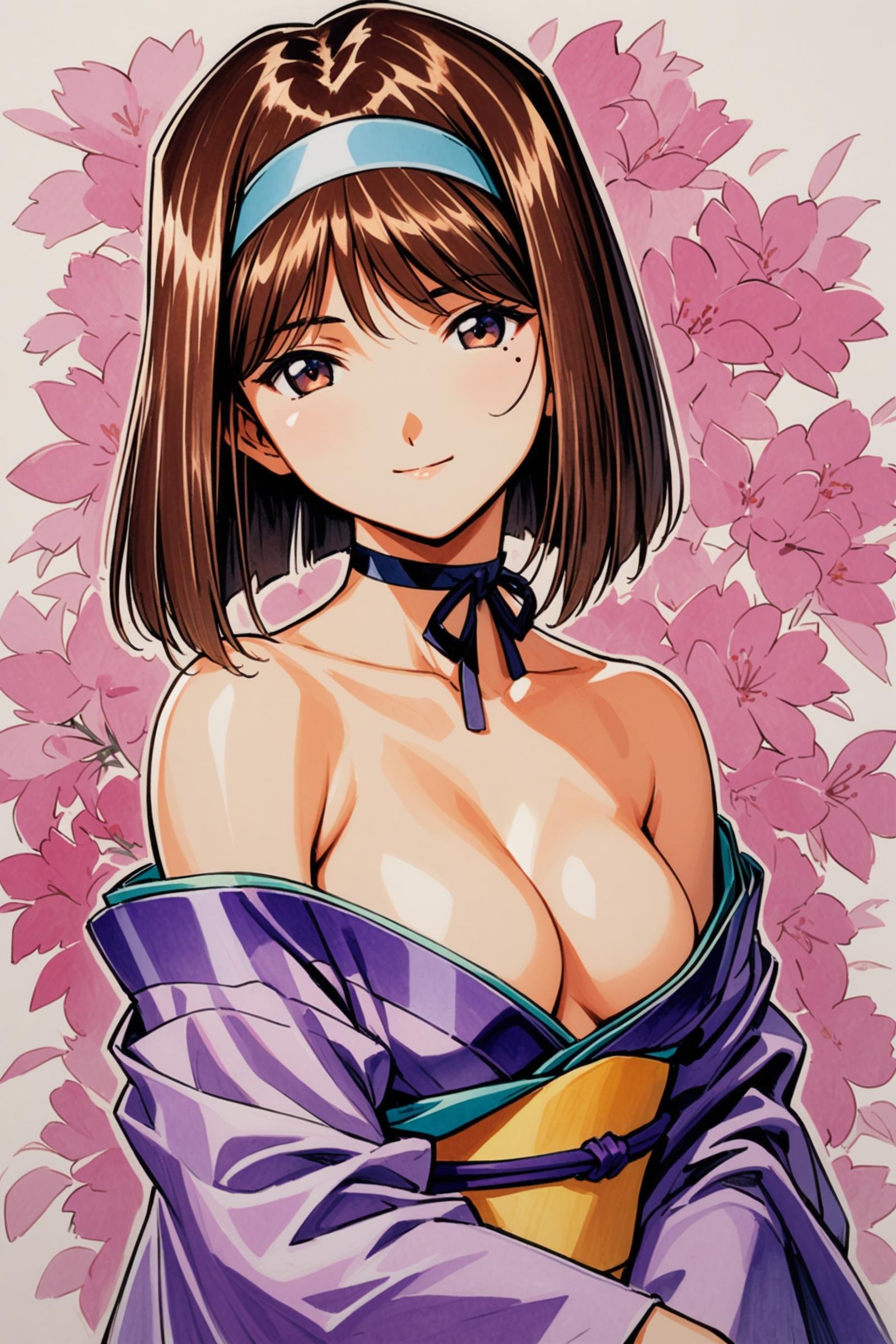 Kanzaki Sumire,  1girl,  japanese clothes by flyx3 on Tensor.Art