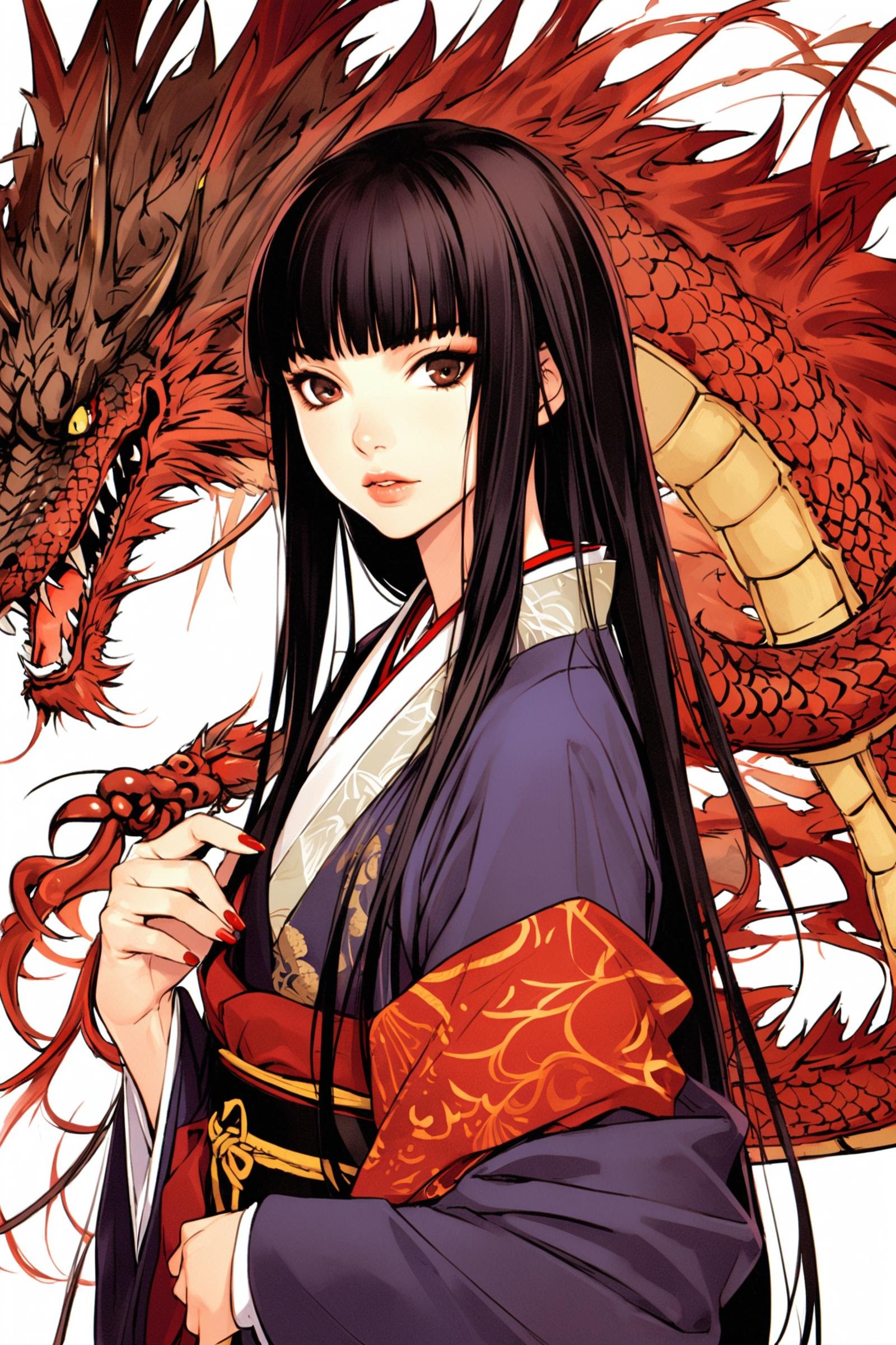 1girl,  solo,  japanese clothes by flyx3 on Tensor.Art