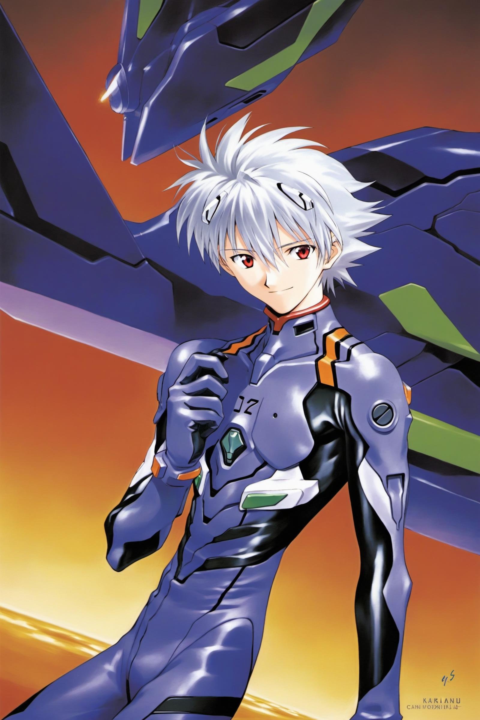 nagisa kaworu,  plugsuit,  male focus by flyx3 on Tensor.Art