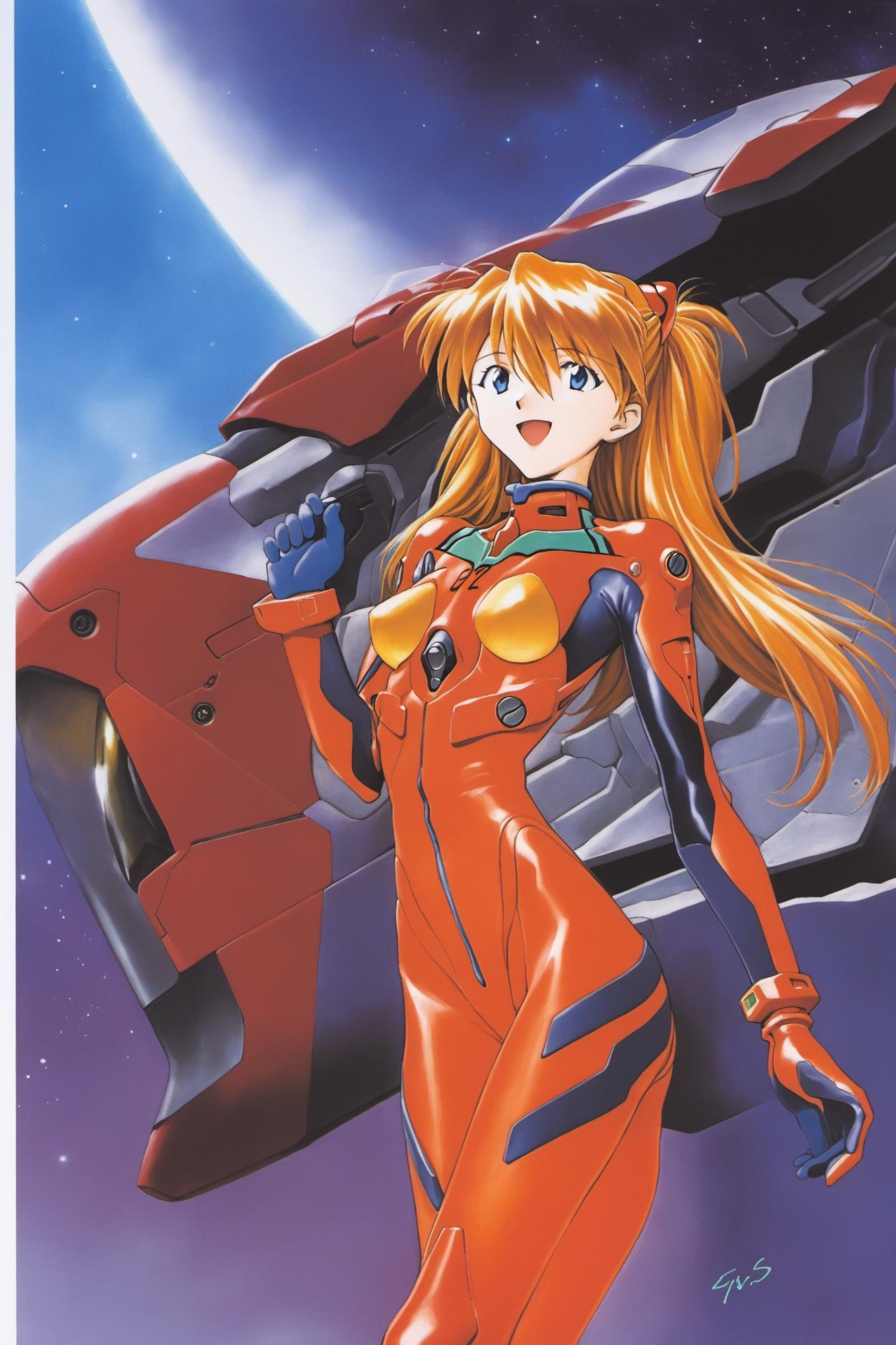 1girl,  plugsuit,  souryuu asuka langley by flyx3 on Tensor.Art